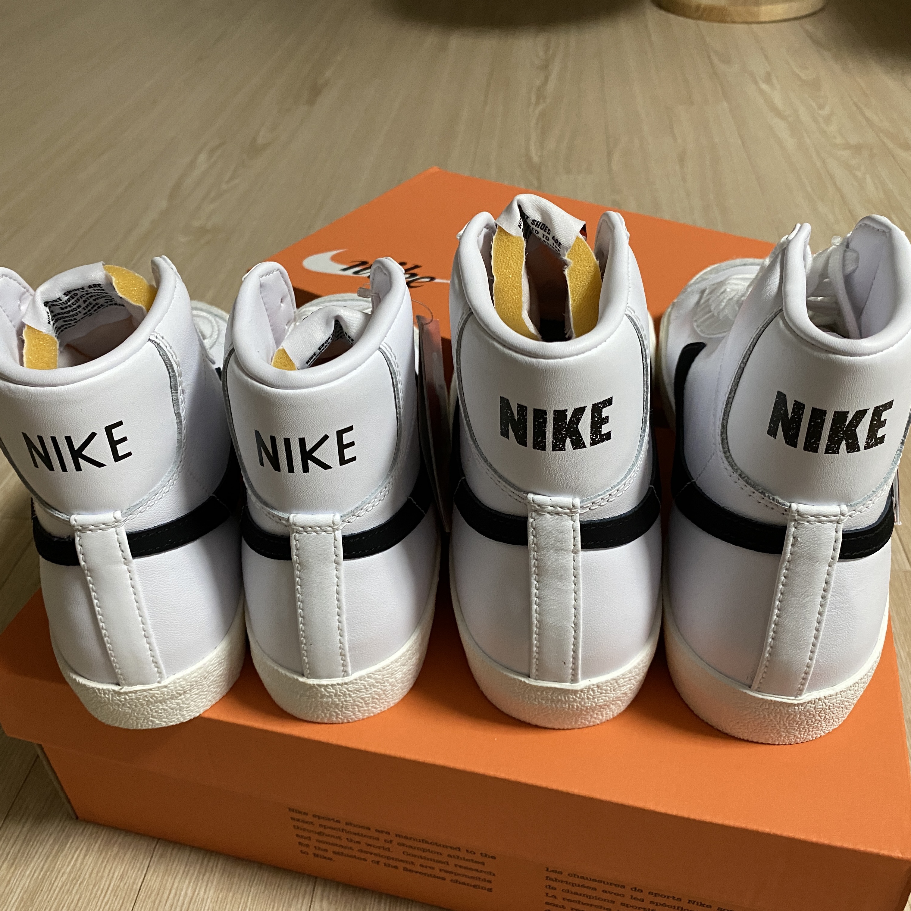Nike Blazer Mid '77 Vintage White Black 착용 스타일 - 4