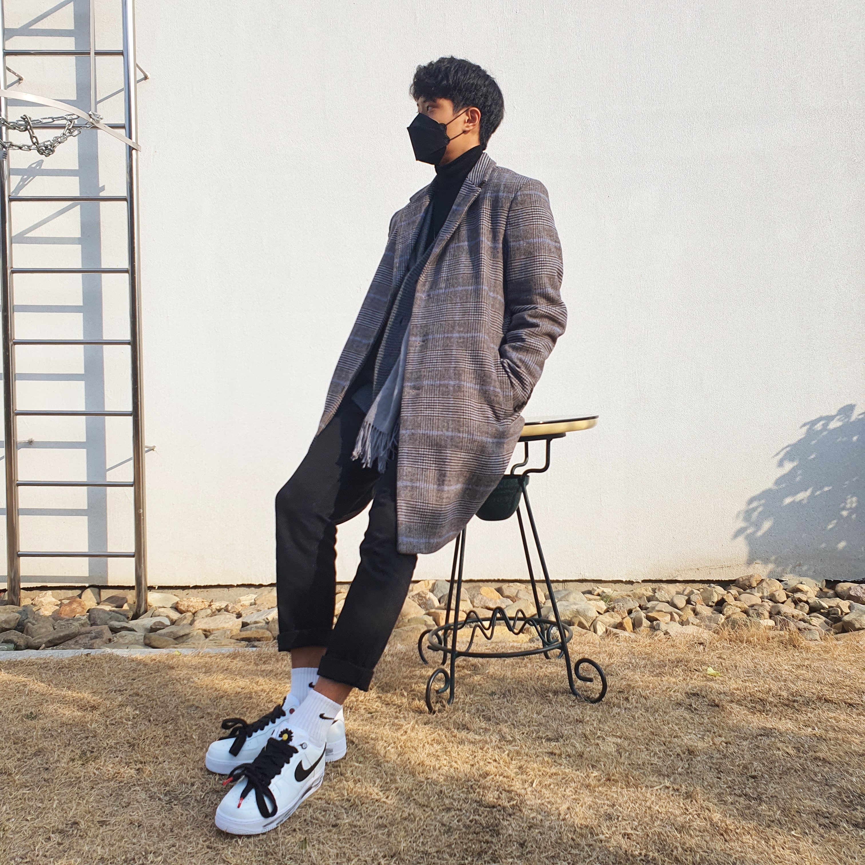 Nike x Peaceminusone Air Force 1 Low Para-Noise 2.0 착용 스타일