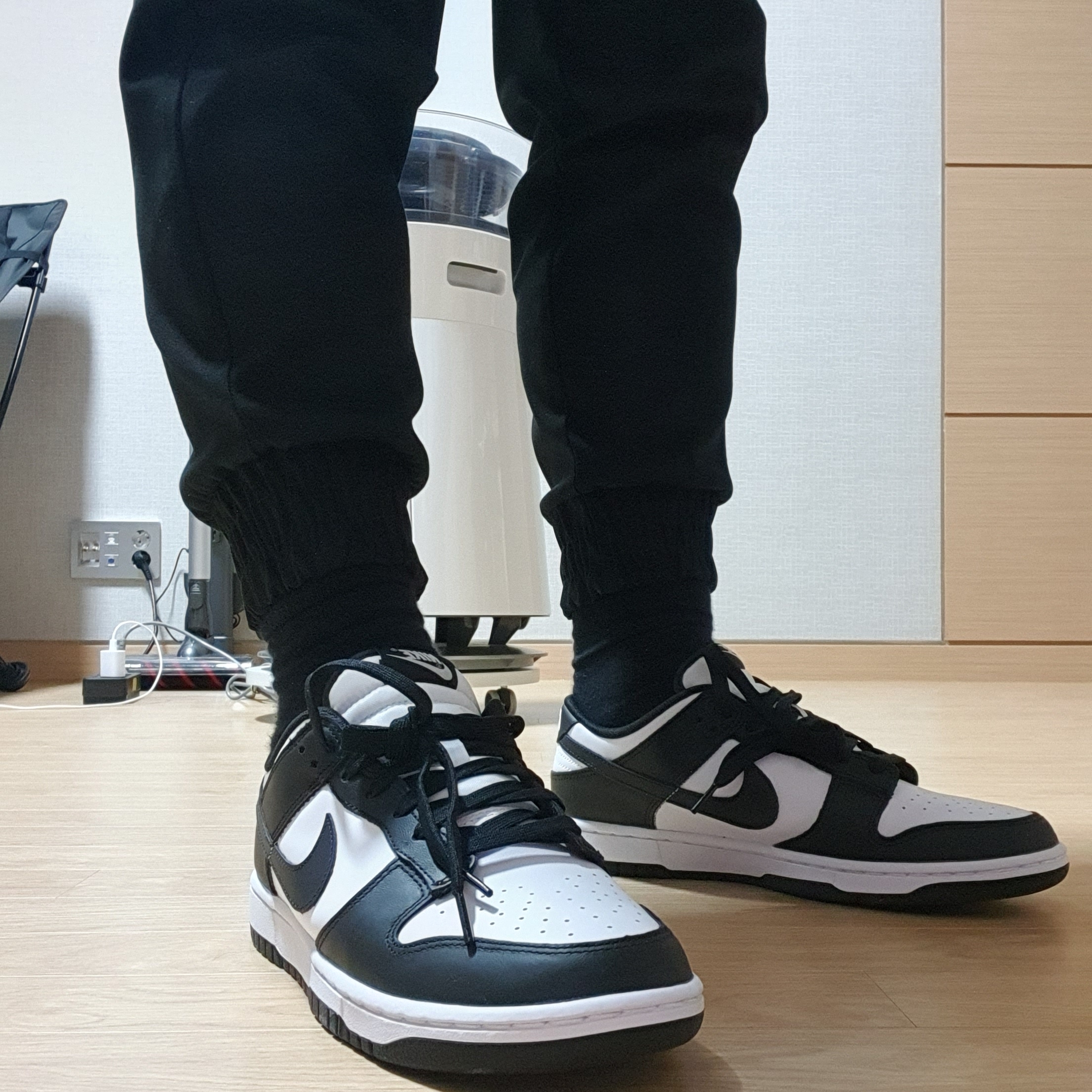 Nike Dunk Low Retro Black 착용 스타일