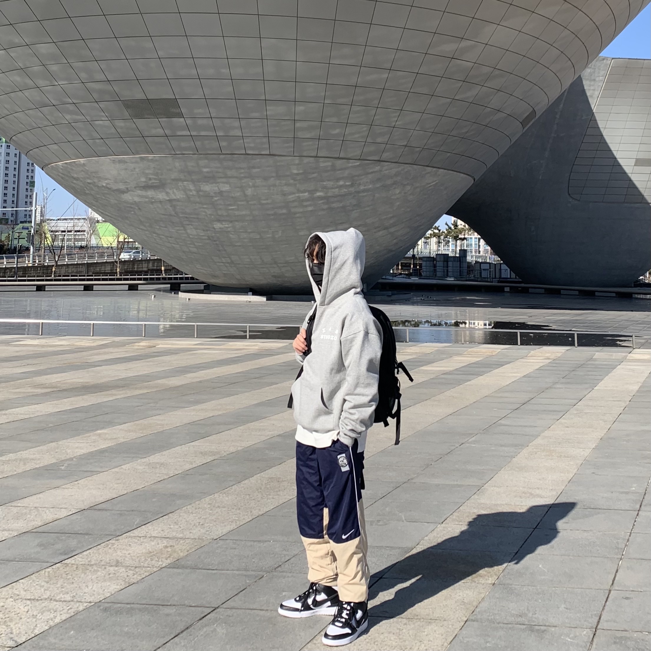 IAB Studio Hoodie Gray - 21SS, Nike x Ambush Dunk High Black 착용 스타일