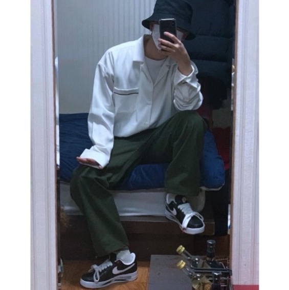 Nike x Peaceminusone Air Force 1 Low Para-Noise 착용 스타일