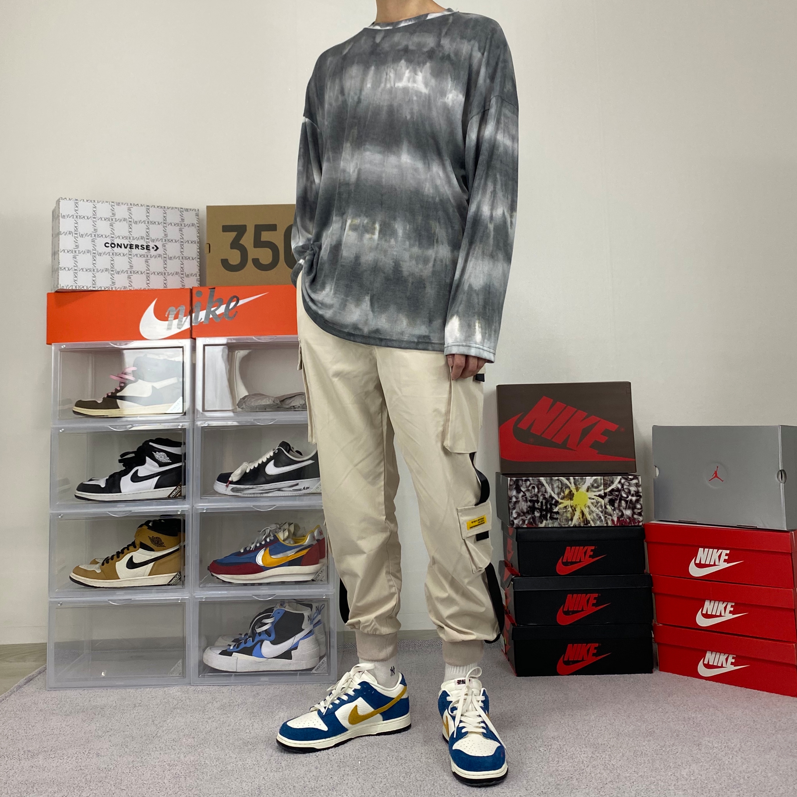 Nike x Kasina Dunk Low 80's Bus 착용 스타일