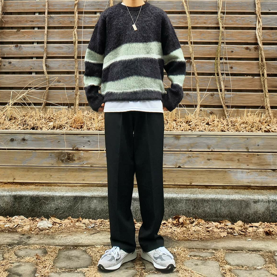 New Balance 992 Made in USA Grey - D Standard 착용 스타일