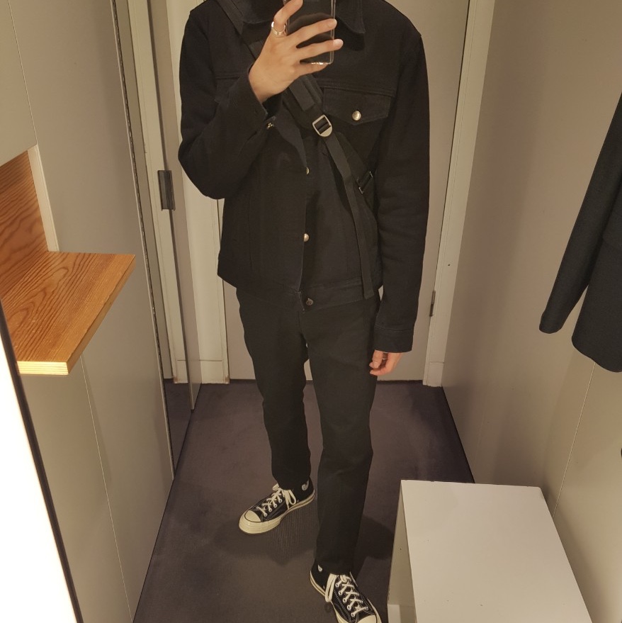 Converse Chuck 70 Hi Black 착용 스타일