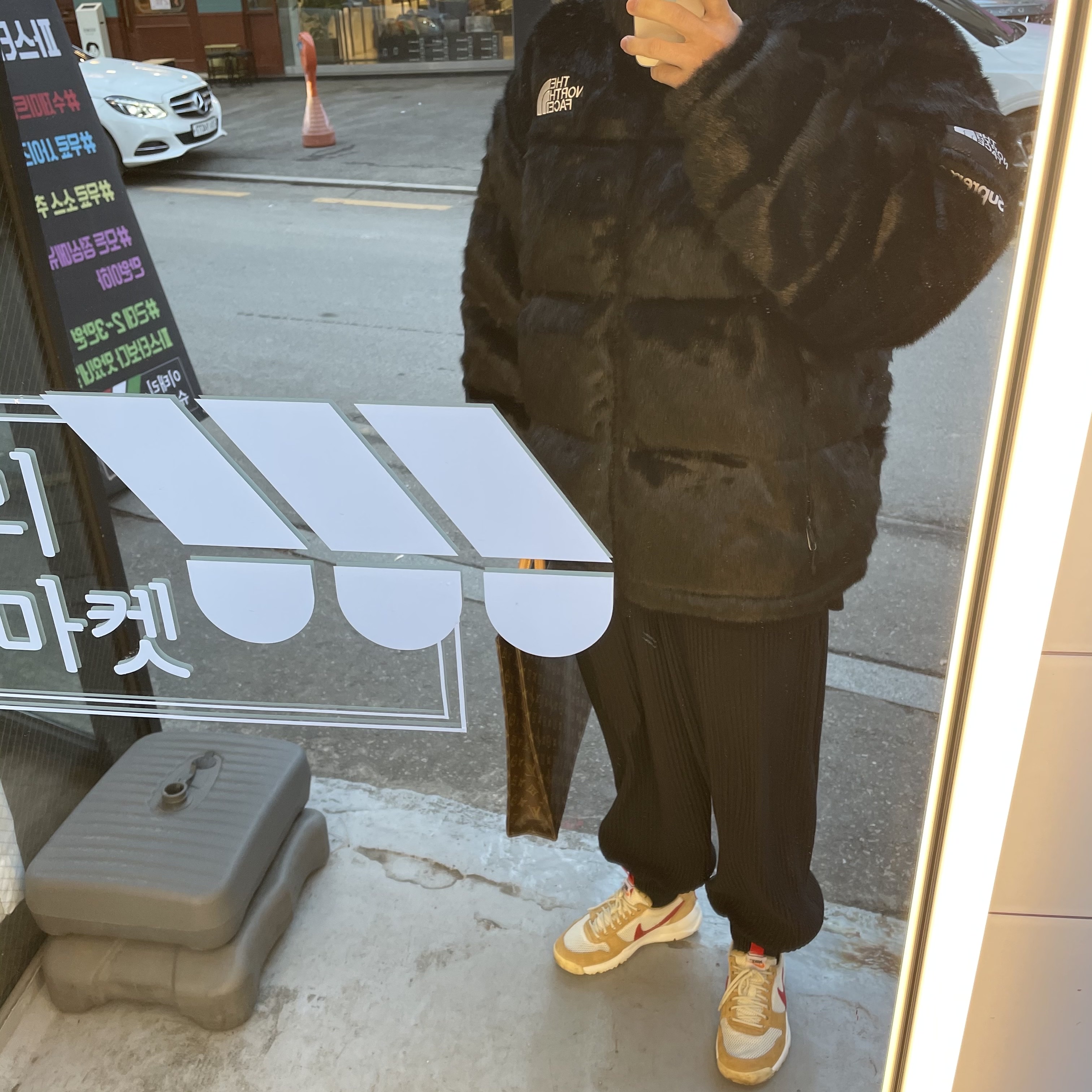 Supreme x The North Face Faux Fur Nuptse Jacket Black - 20FW, Nike x Tom Sachs Mars Yard Shoe 2.0 Space Camp 착용 스타일 - 3
