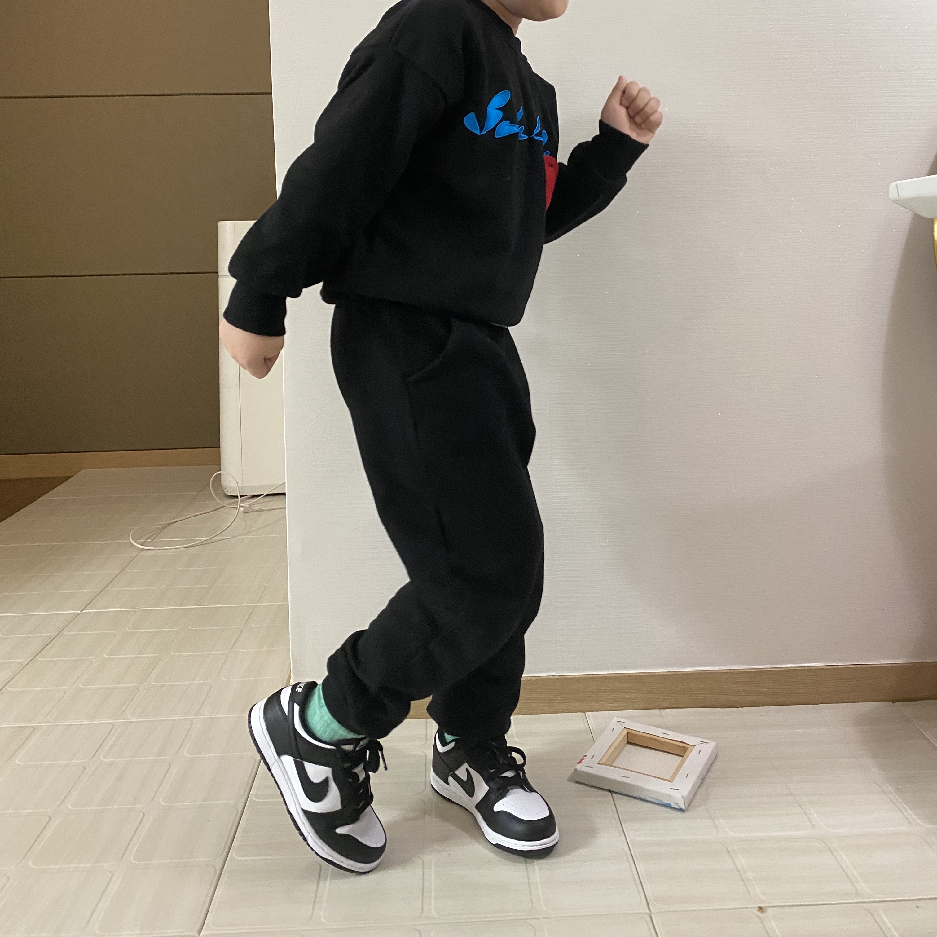 (PS) Nike Dunk Low Black 착용 스타일