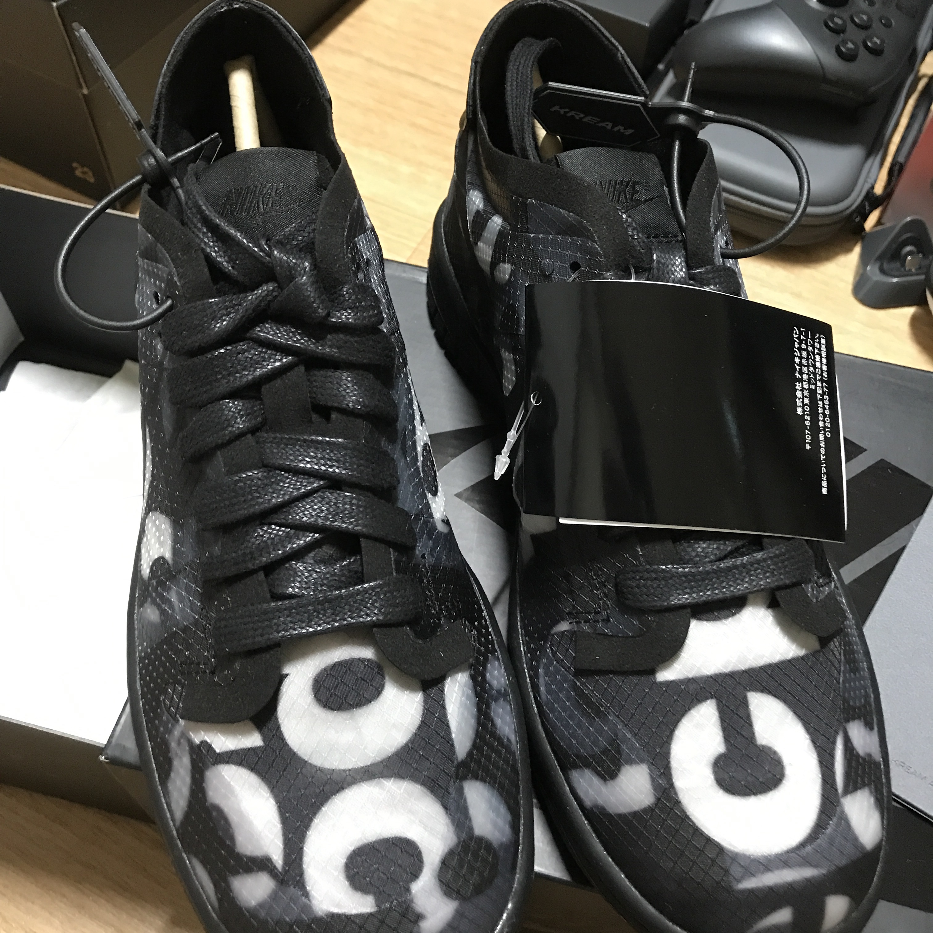 (W) Nike x Comme des Garcons Dunk Low Print 착용 스타일 - 5