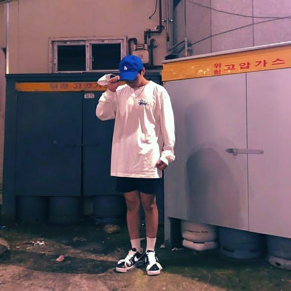 Nike x Peaceminusone Air Force 1 Low Para-Noise 착용 스타일