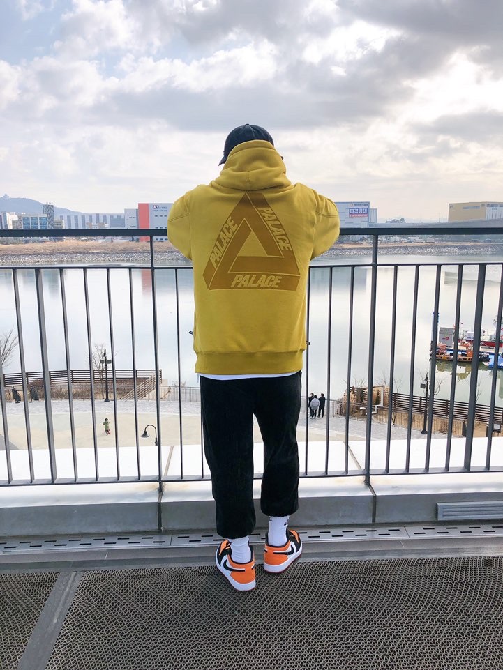 Palace Polartec Lazer Hood Khaki - 20FW, Jordan 1 Low Shattered Backboard 착용 스타일 - 1