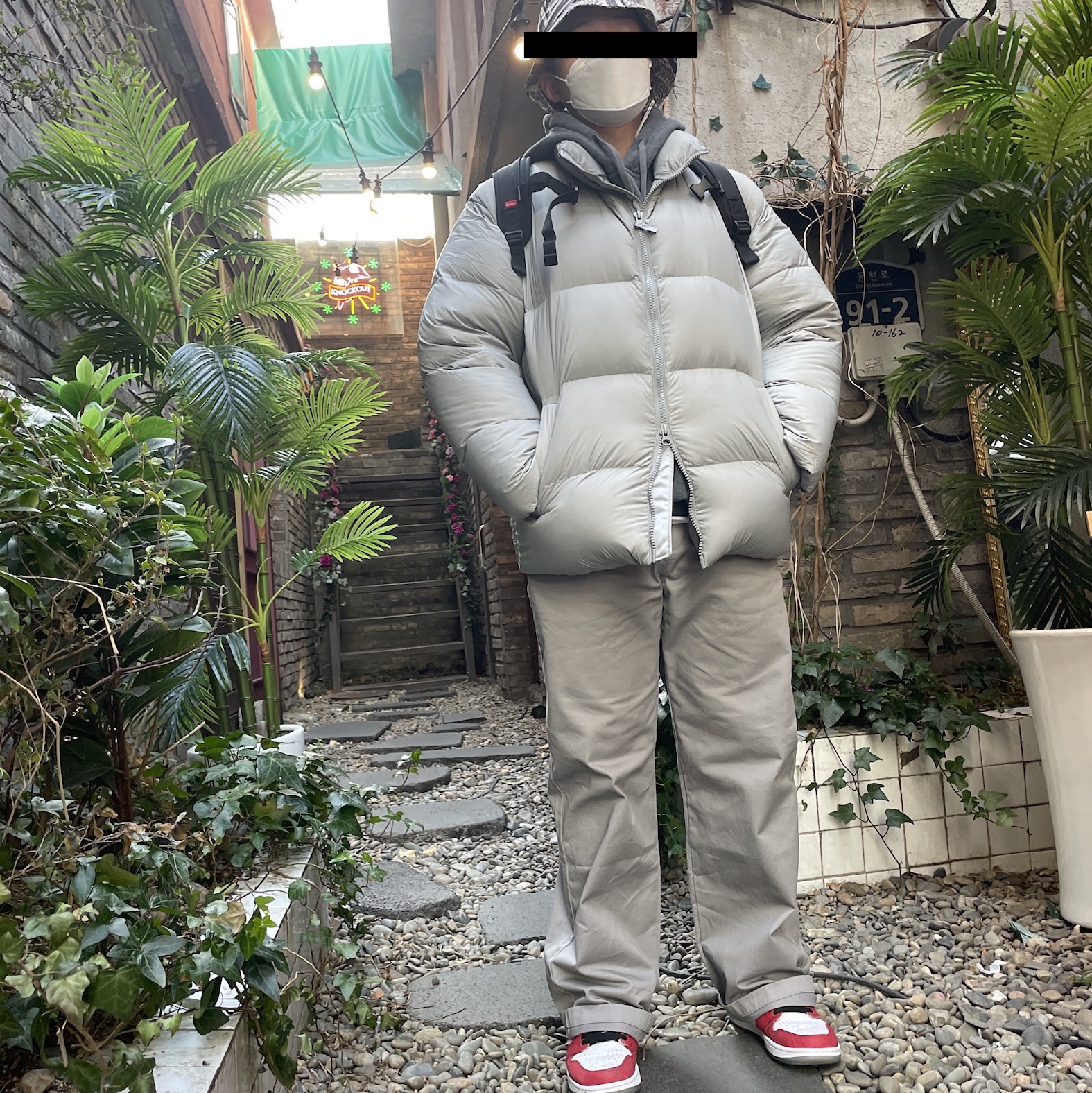 Jordan 1 Retro High Spider-Man Origin Story, Supreme Backpack Black - 20FW 착용 스타일