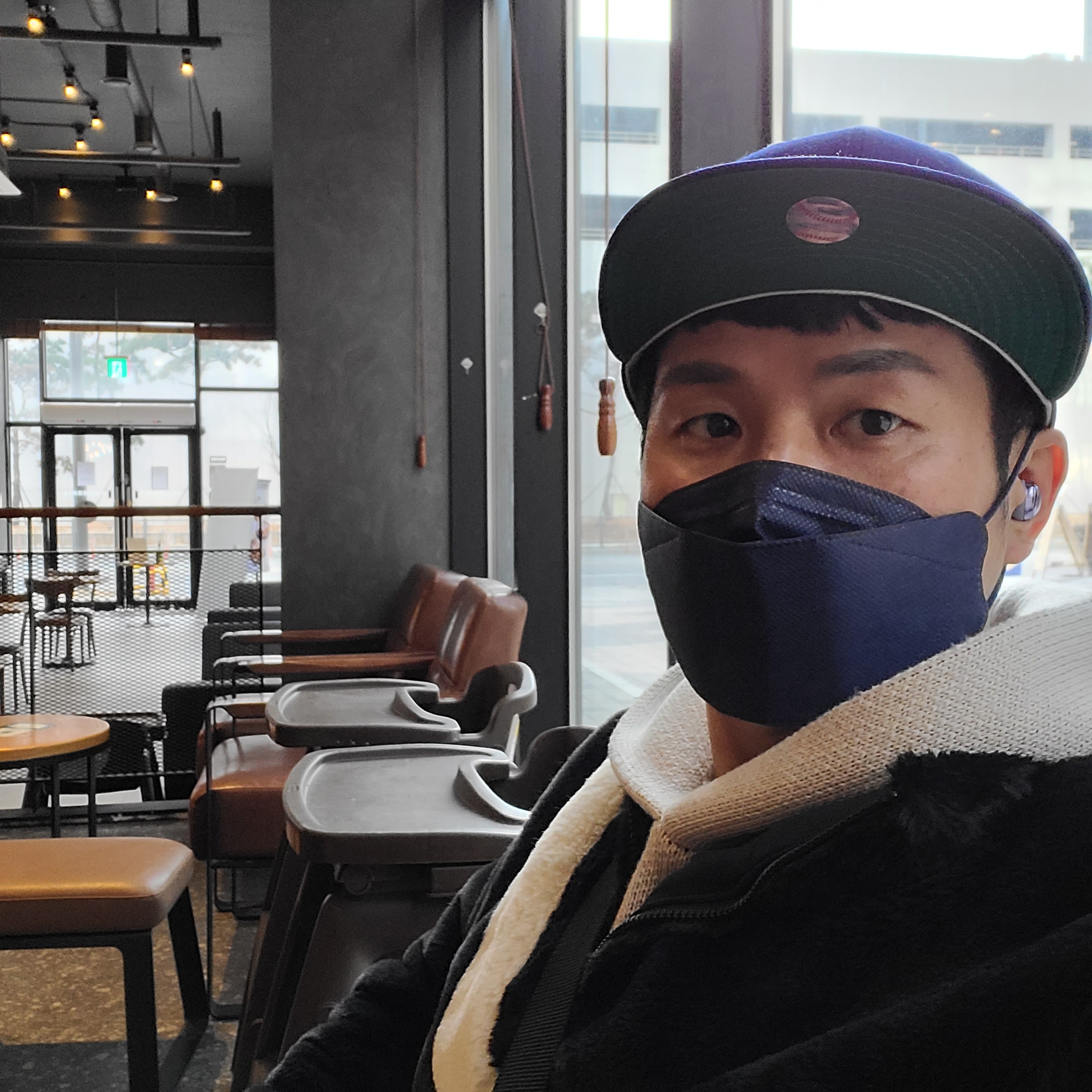 Nike x Undercover Daybreak Blue Jay, Essentials Knit Hoodie Oatmeal - 20FW 착용 스타일 - 3