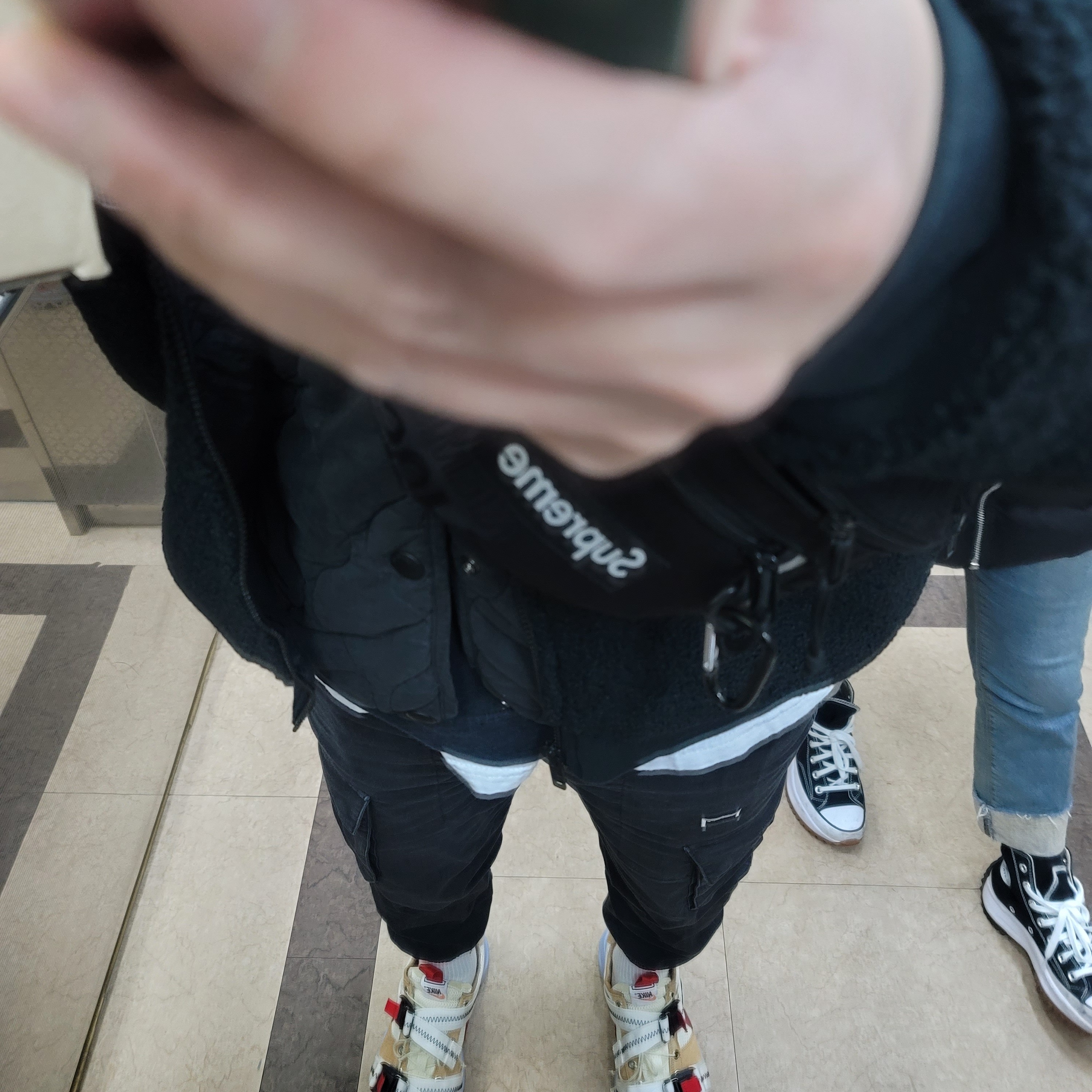 Nike x Peaceminusone Air Force 1 Low Para-Noise 2.0, Converse Run Star Hike Hi Black White Gum ์ฐฉ์ฉ ์คํ์ผ - 3