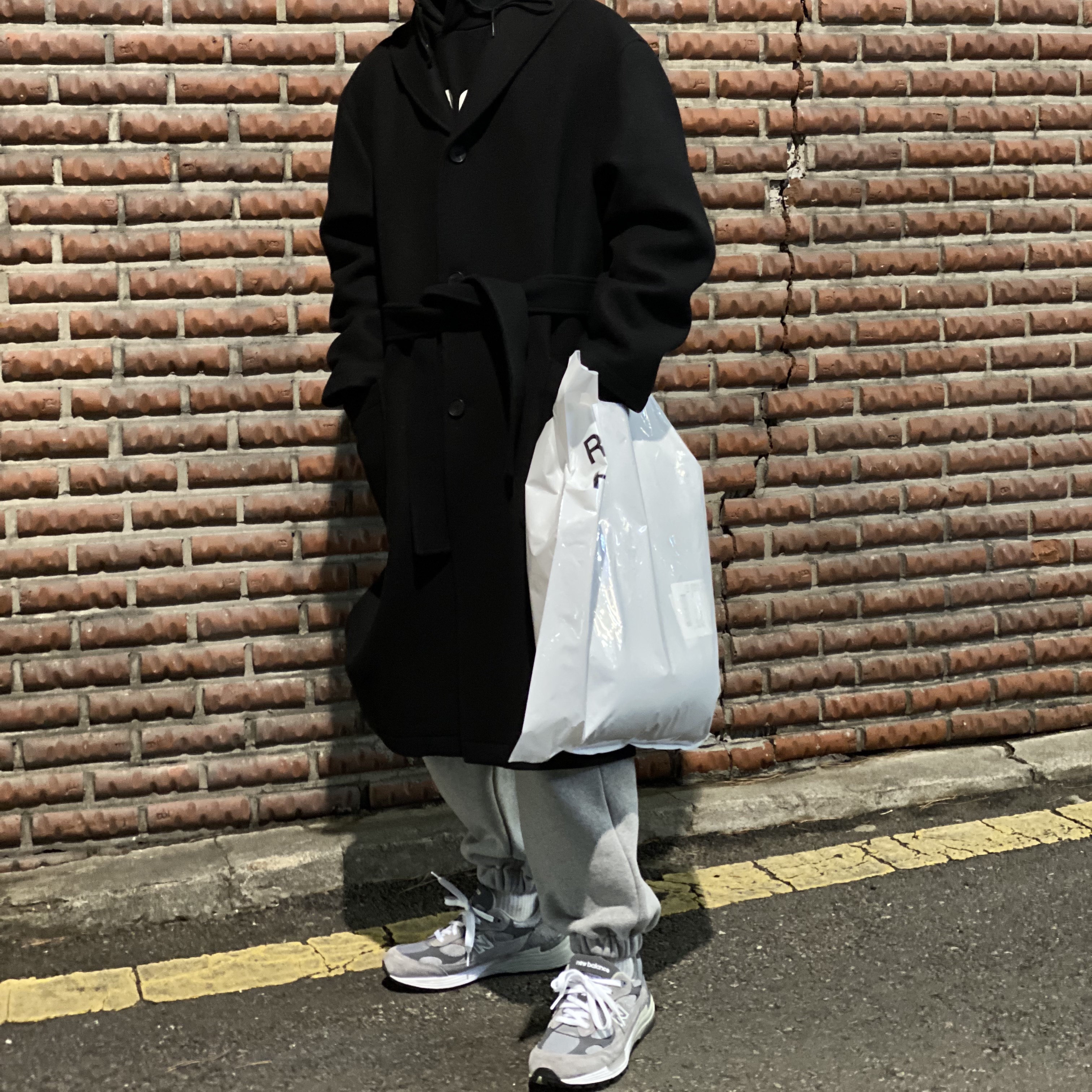 New Balance 992 Made in USA Grey - D Standard 착용 스타일