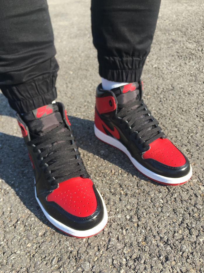 Jordan 1 Retro High OG Bred Banned 2016 착용 스타일 - 3