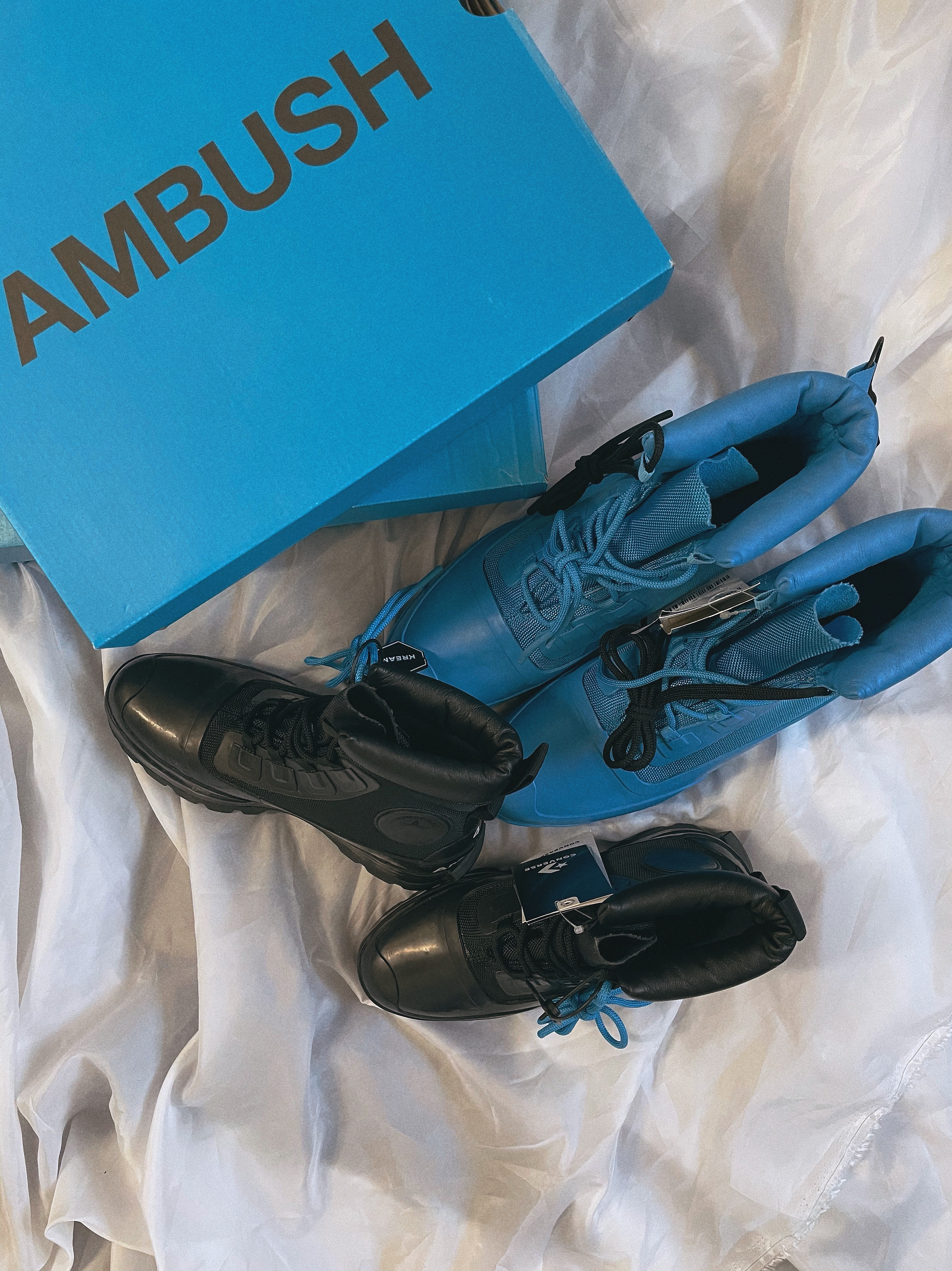 Converse x Ambush Chuck Taylor All Star Duck Boot Blithe, Converse x Ambush Chuck Taylor All Star Duck Boot Black 착용 스타일 - 1
