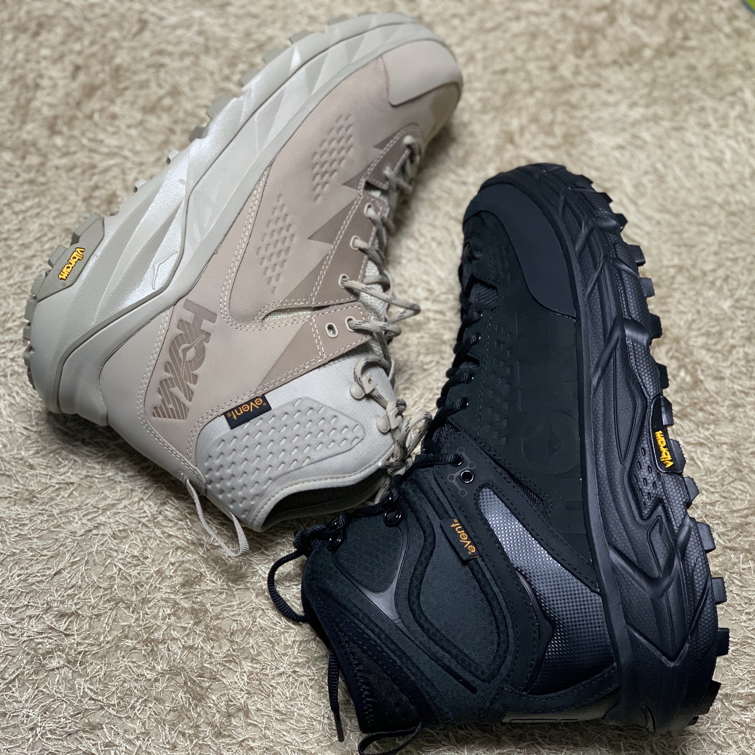 Hoka Tor Ultra Hi 2 WP Black, Hoka Tor Ultra Hi 2 Wp Simply Taupe 착용 스타일