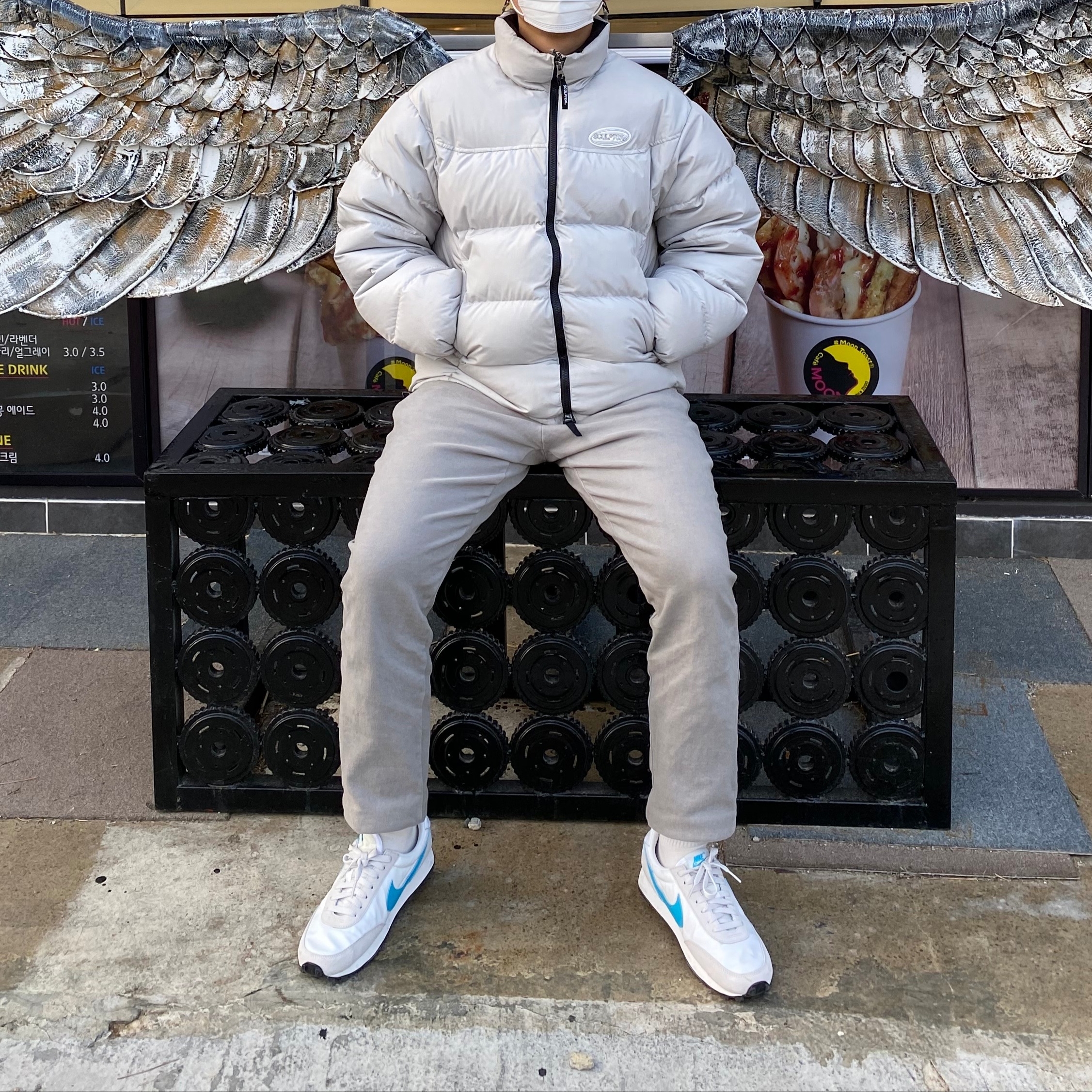 (W) Nike Daybreak Vast Grey 착용 스타일