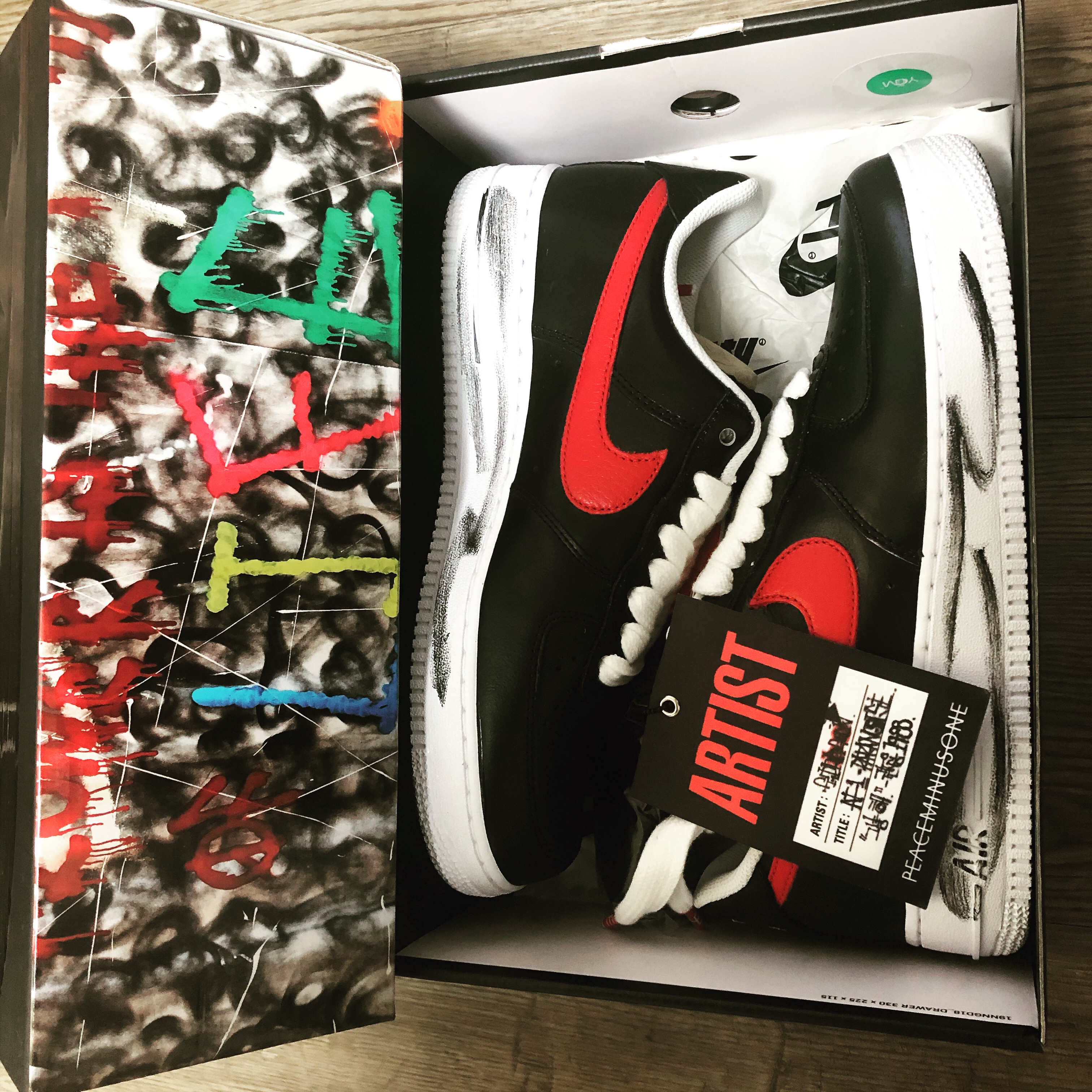 Nike x Peaceminusone Air Force 1 Low Para-Noise - Korea Exclusive 착용 스타일