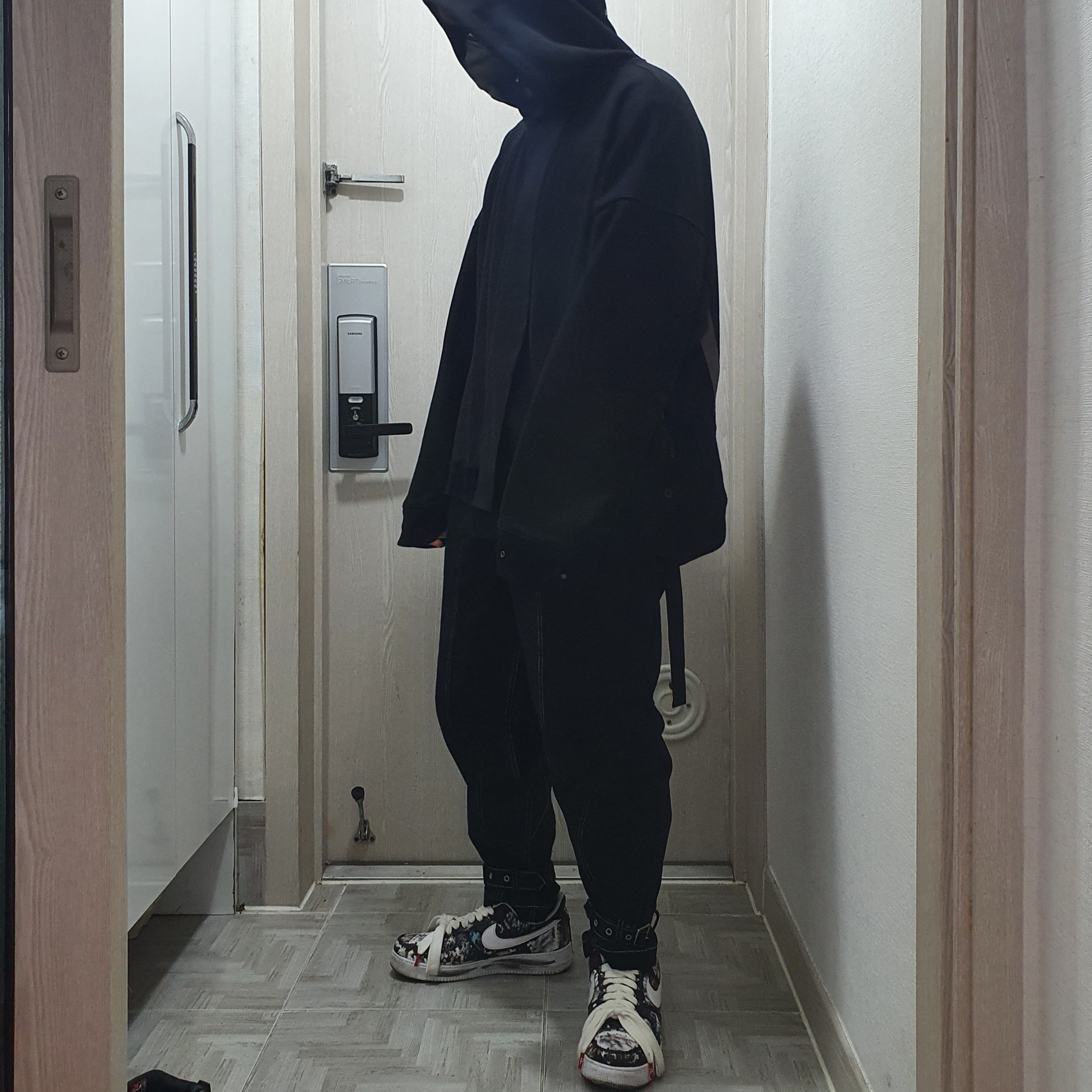 Nike x Peaceminusone Air Force 1 Low Para-Noise 착용 스타일
