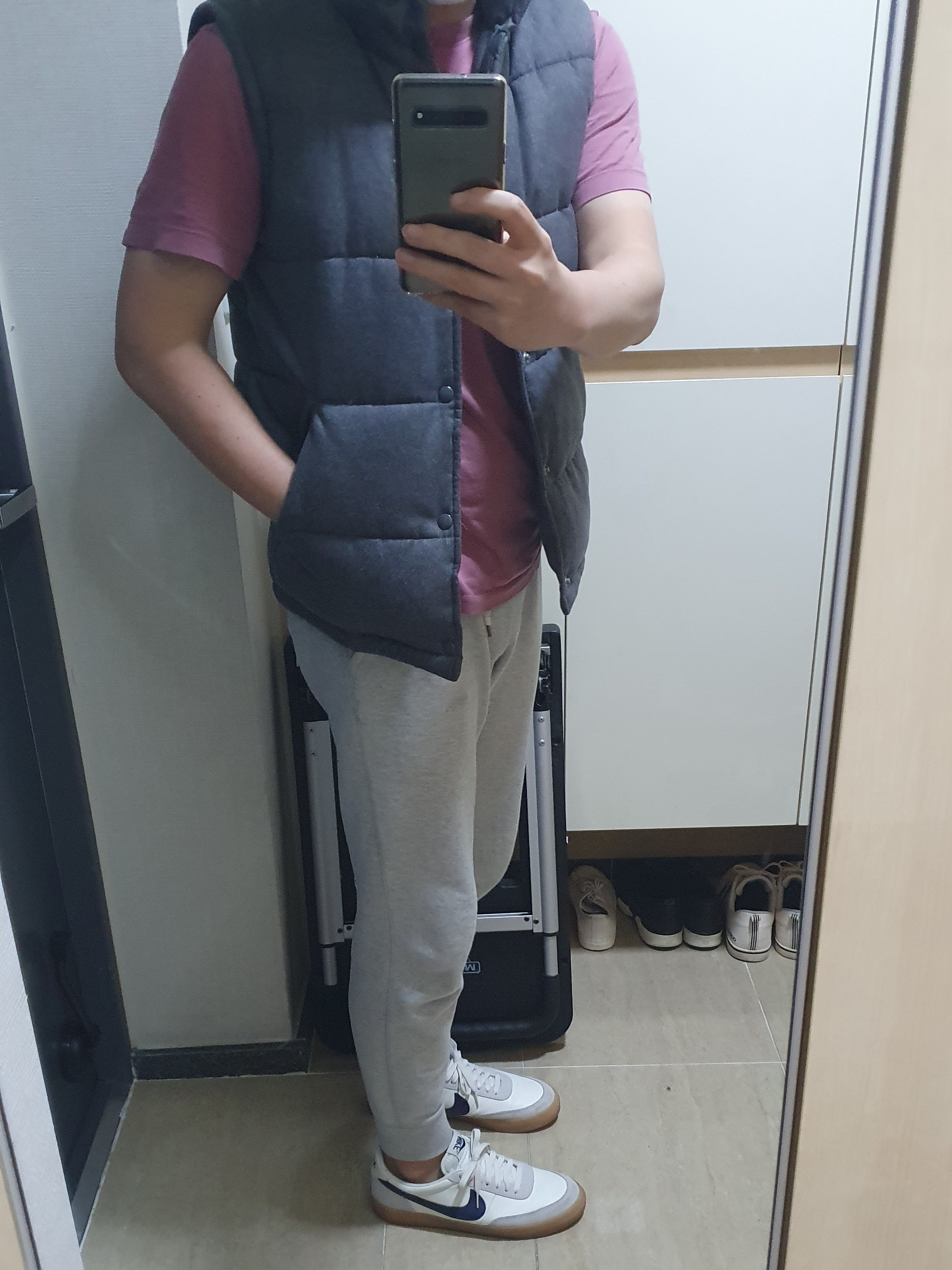 Nike x J.Crew Killshot 2 Sail Midnight Navy 착용 스타일