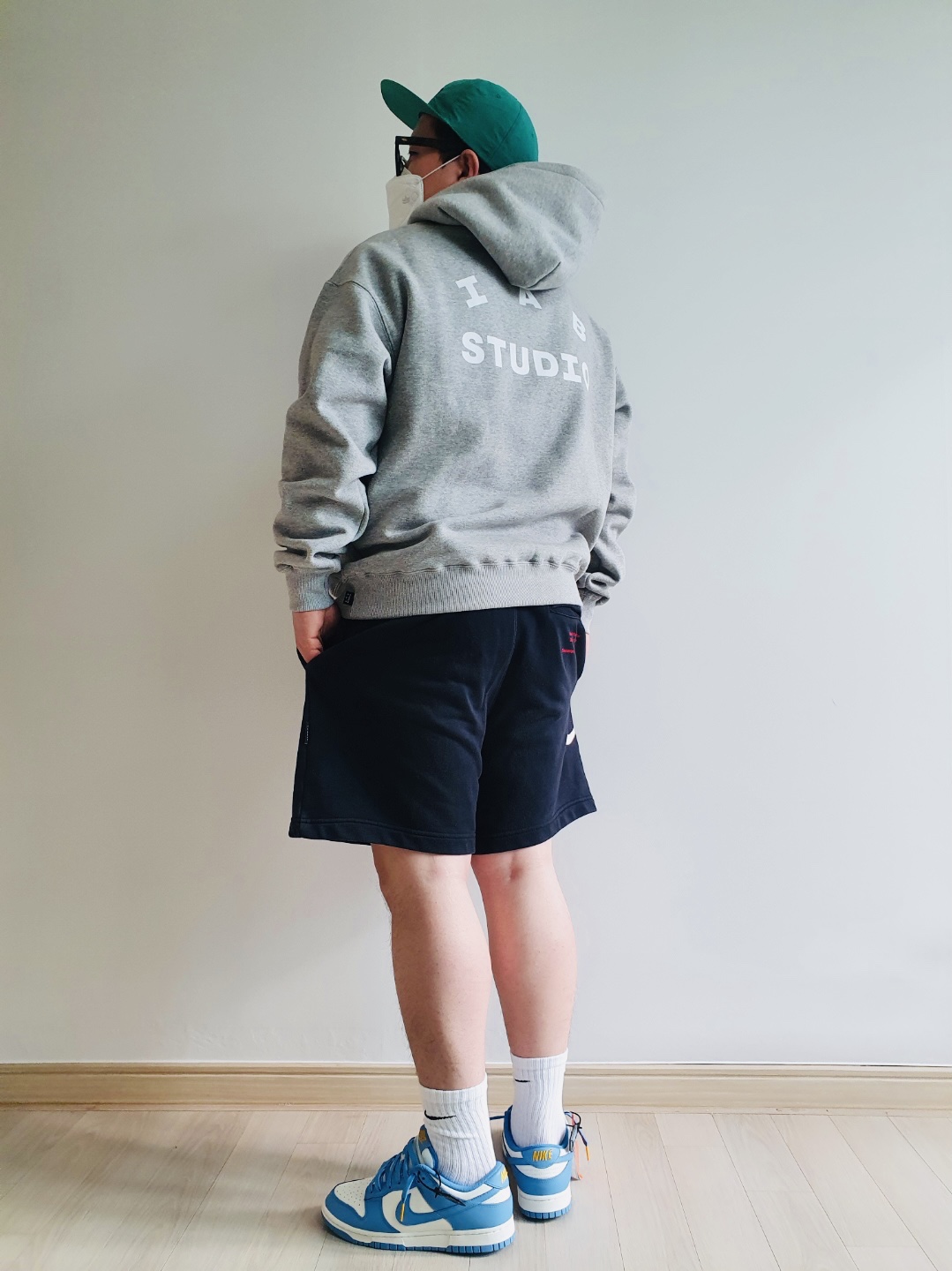 (W) Nike Dunk Low Coast, IAB Studio Hoodie Gray - 21SS 착용 스타일
