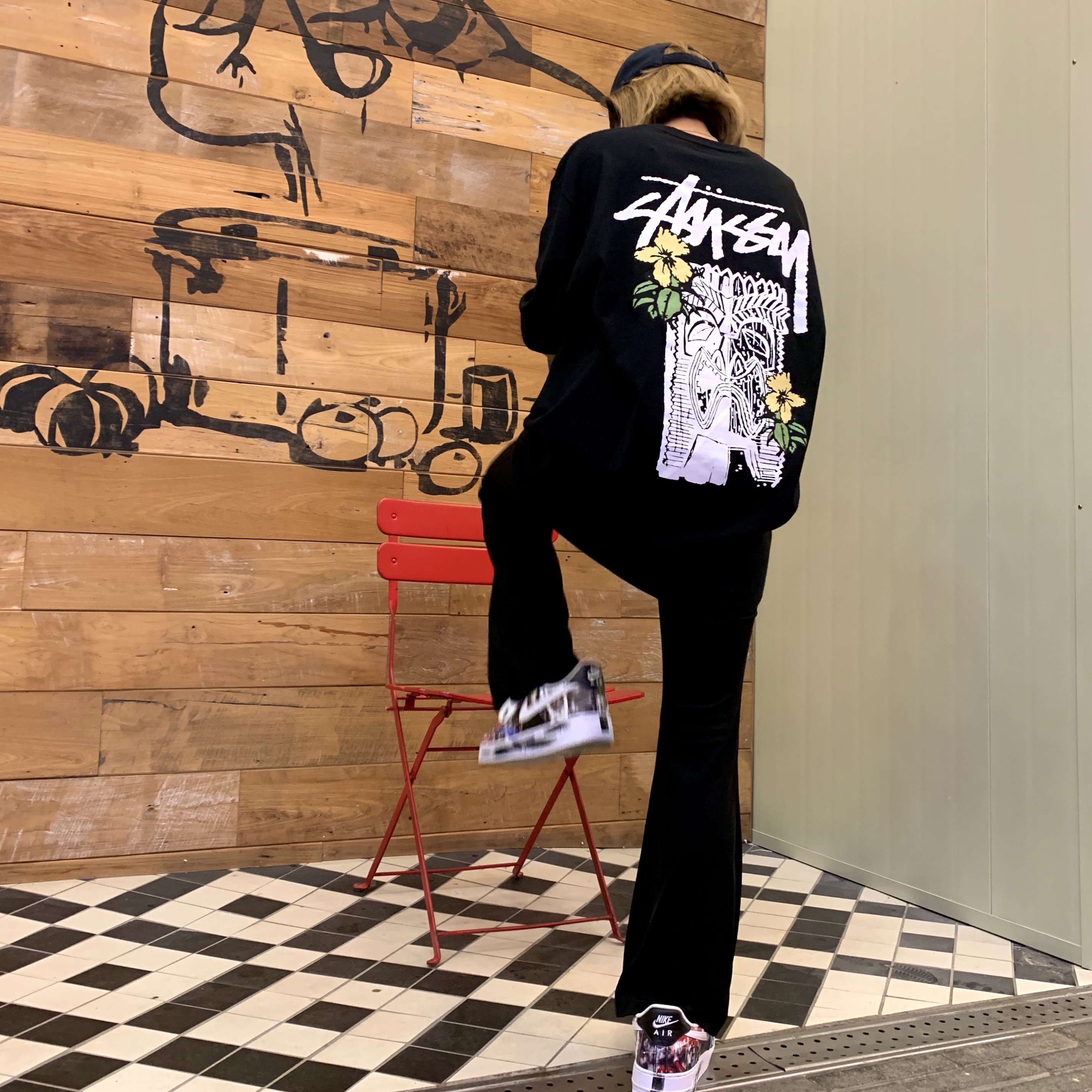 Nike x Peaceminusone Air Force 1 Low Para-Noise 착용 스타일