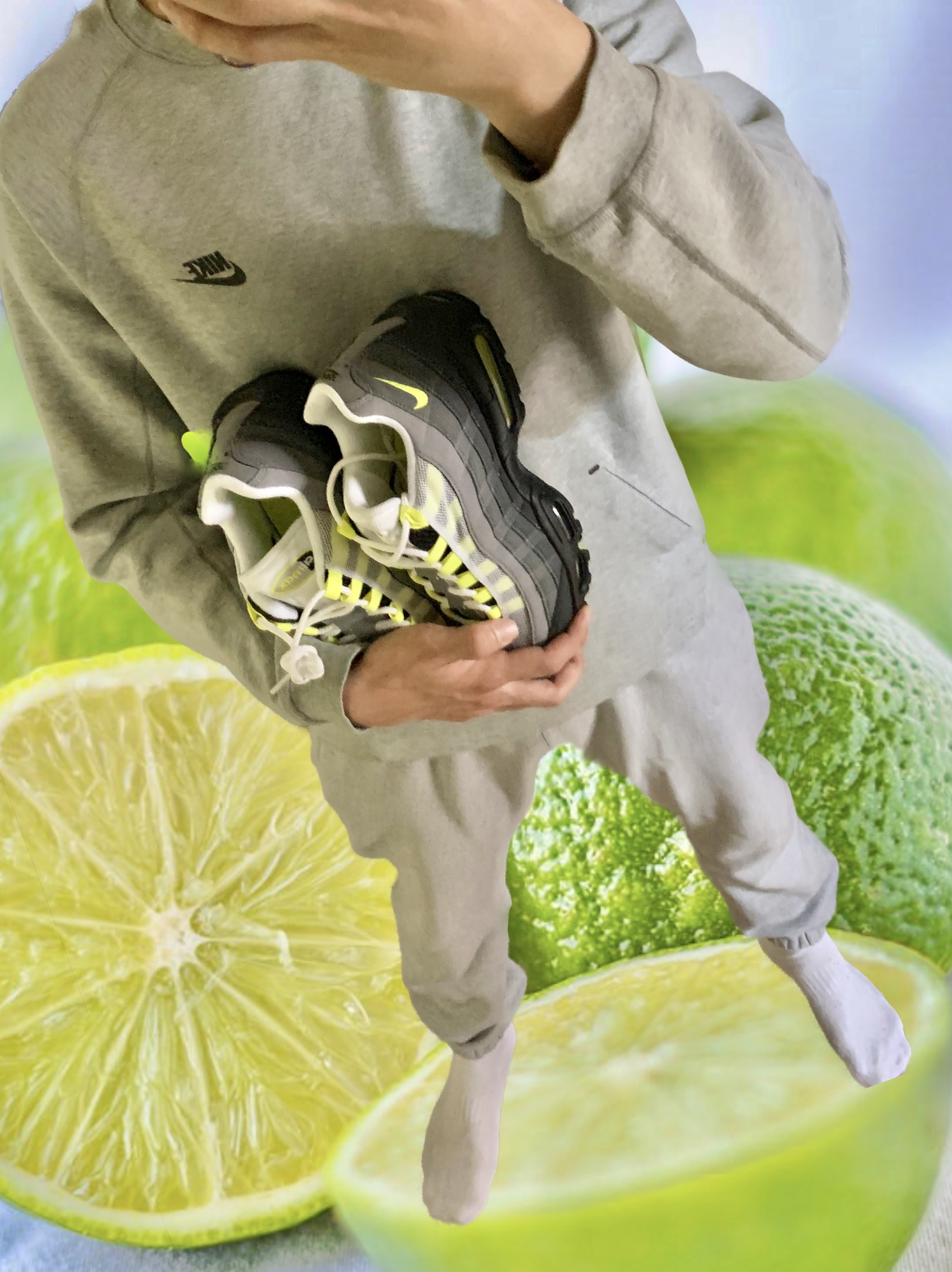 Nike Air Max 95 OG Neon Yellow 2020 착용 스타일