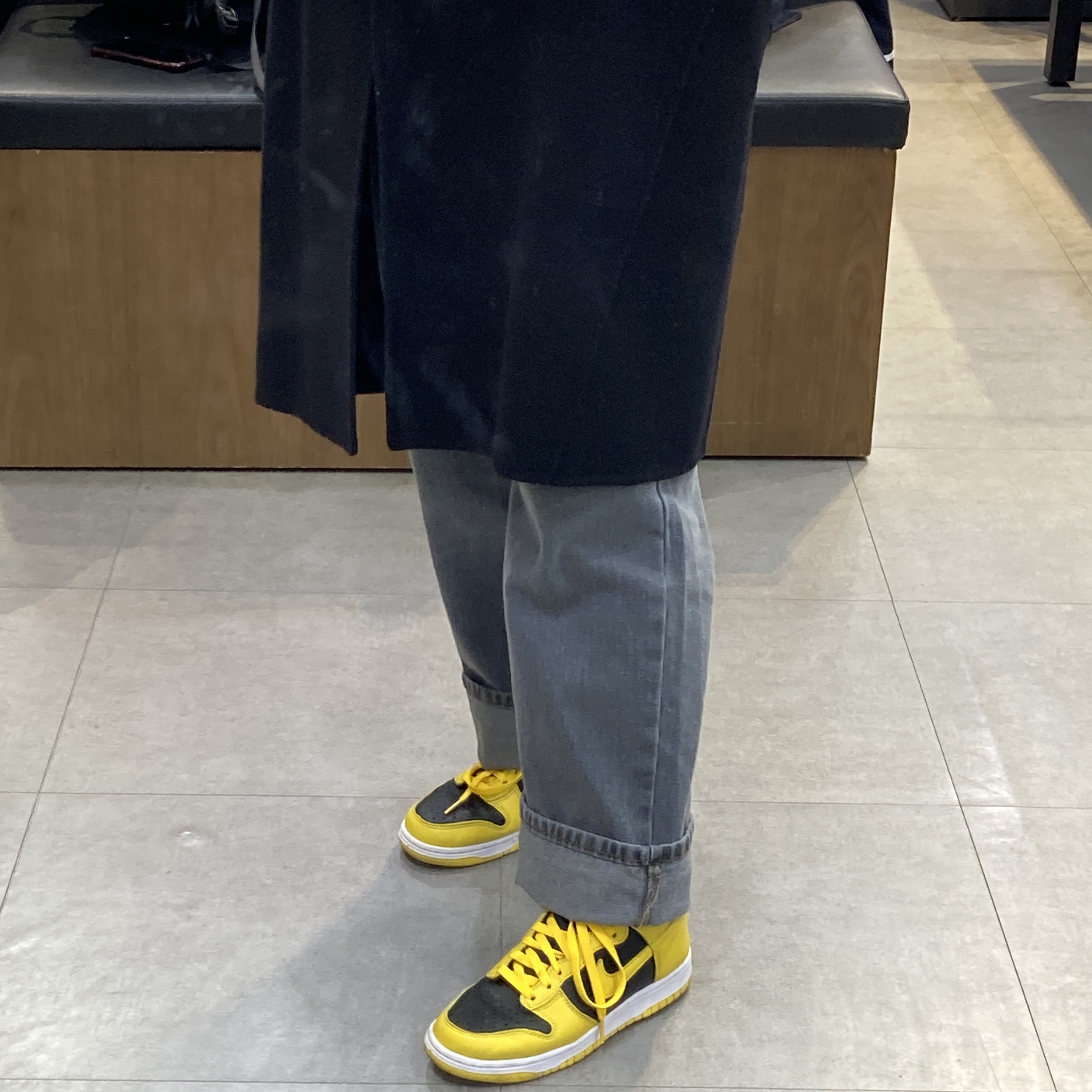 Nike Dunk High SP Varsity Maize 착용 스타일