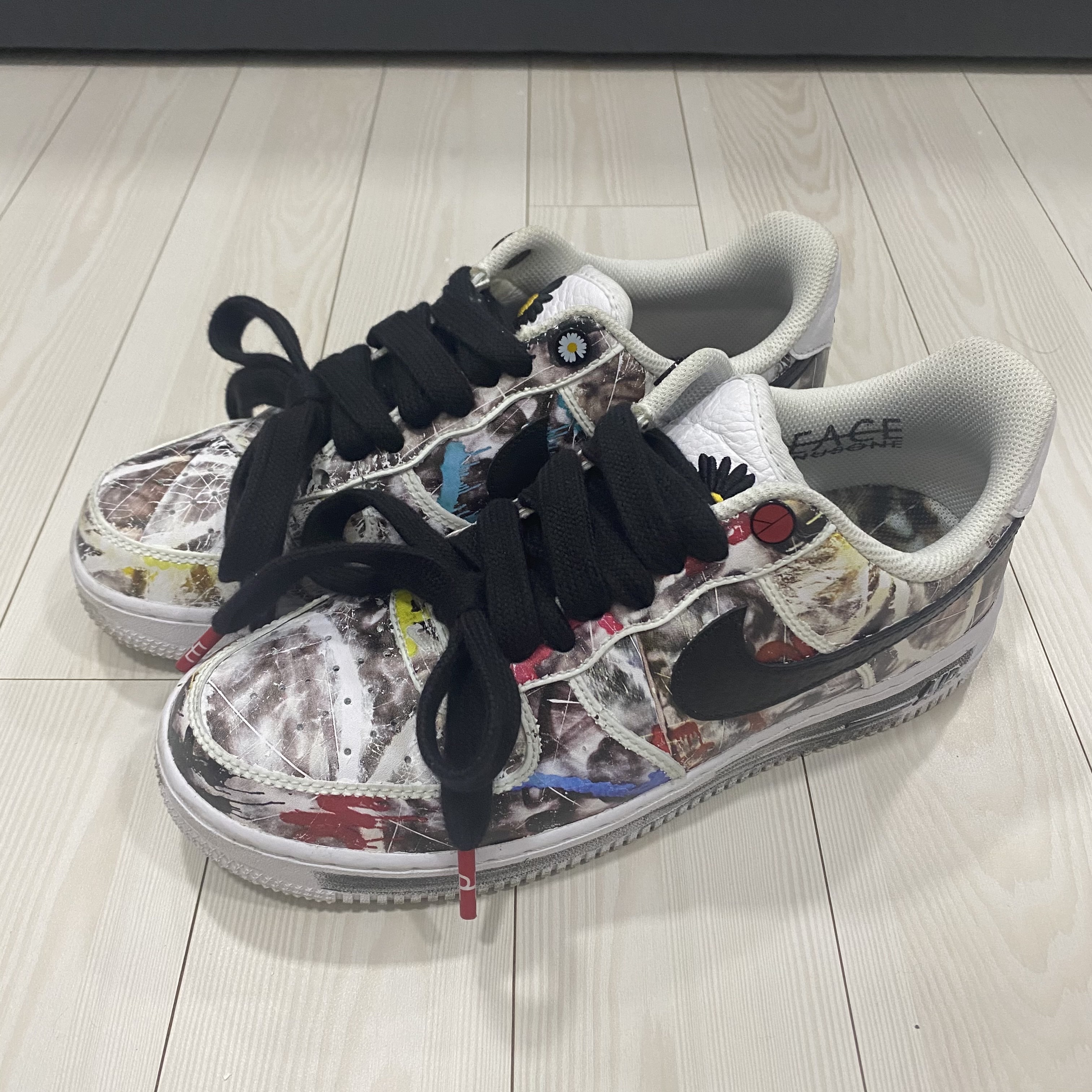 Nike x Peaceminusone Air Force 1 Low Para-Noise 2.0 착용 스타일 - 1
