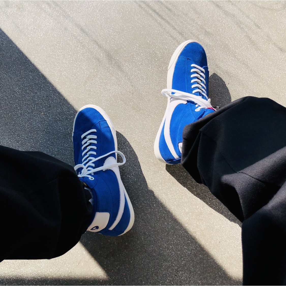 Nike x Stranger Things Blazer Mid Independence Day Pack Blue 착용 스타일