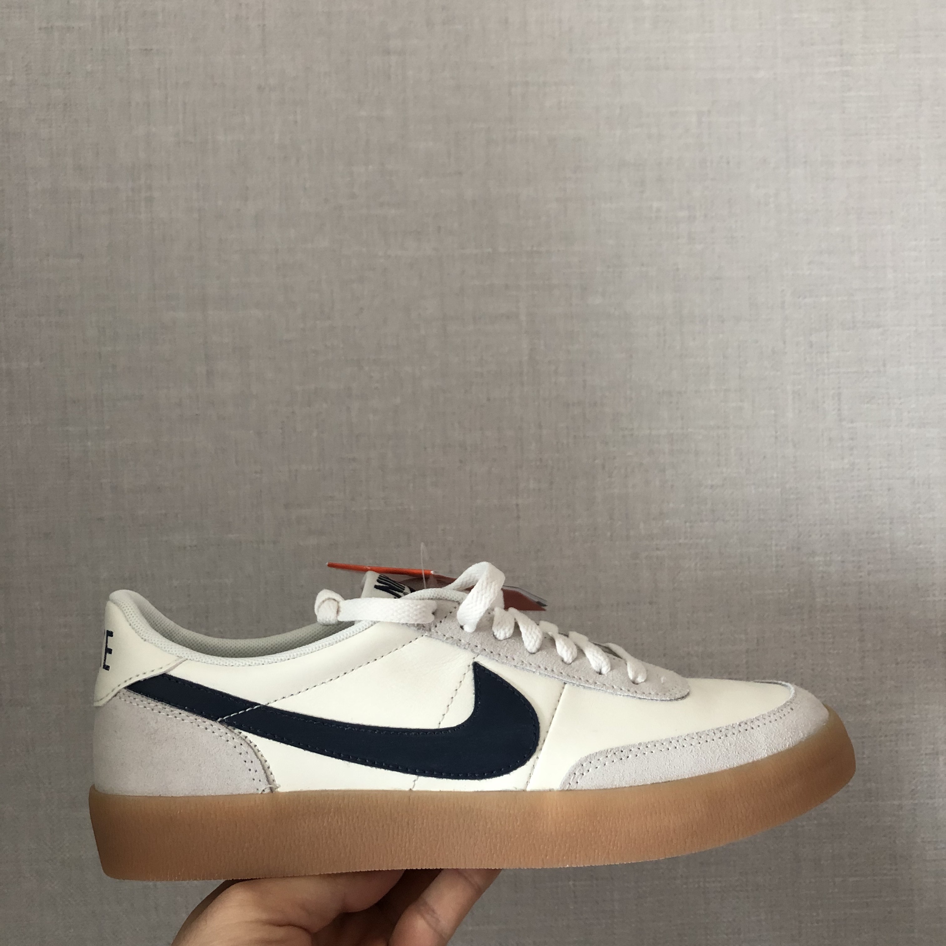 Nike x J.Crew Killshot 2 Sail Midnight Navy 착용 스타일