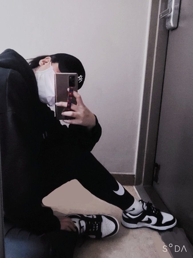 Nike Dunk Low Retro Black, (W) Nike Dunk Low Black 착용 스타일