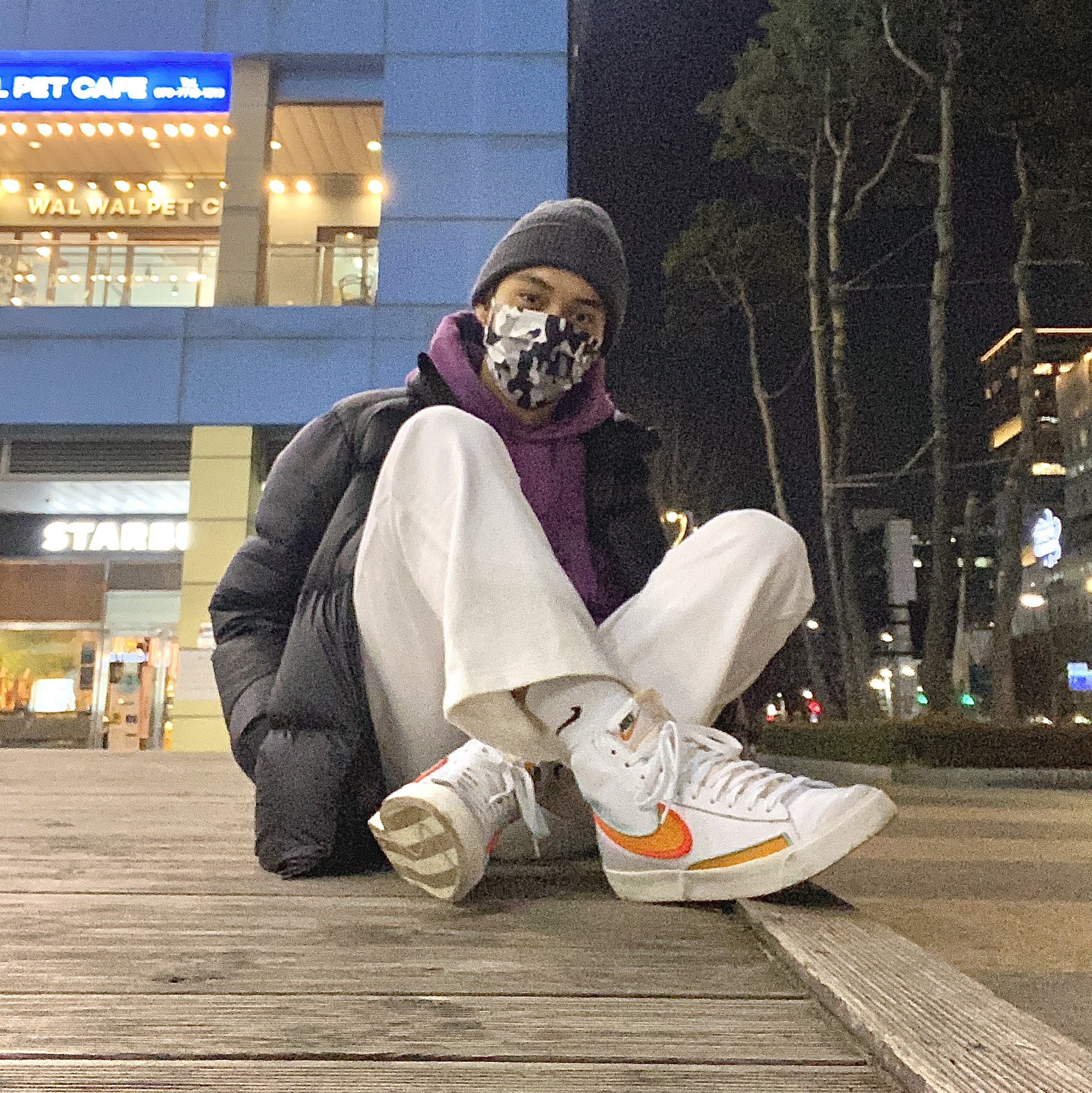 Nike Blazer Mid '77 Infinite Rubberized Crimson 착용 스타일