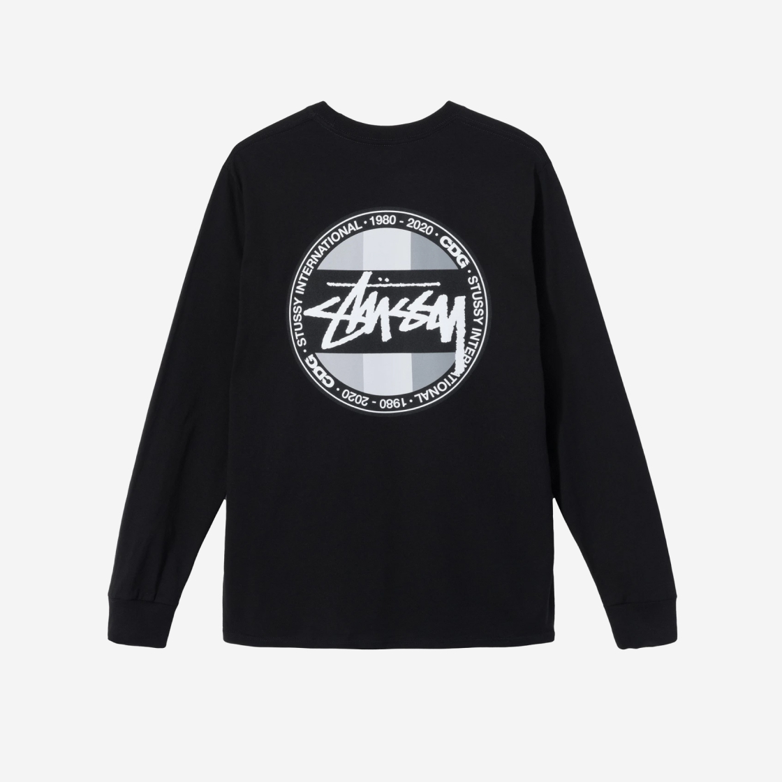 스투시 x CDG 닷 롱슬리브 티셔츠 블랙 | Stussy | KREAM