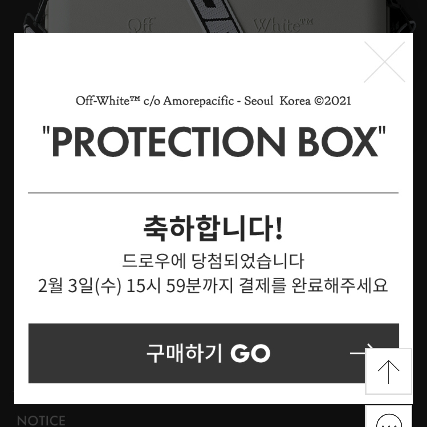 Off-White x Amore Pacific Protection Box (Without Cosmetics) 착용 스타일