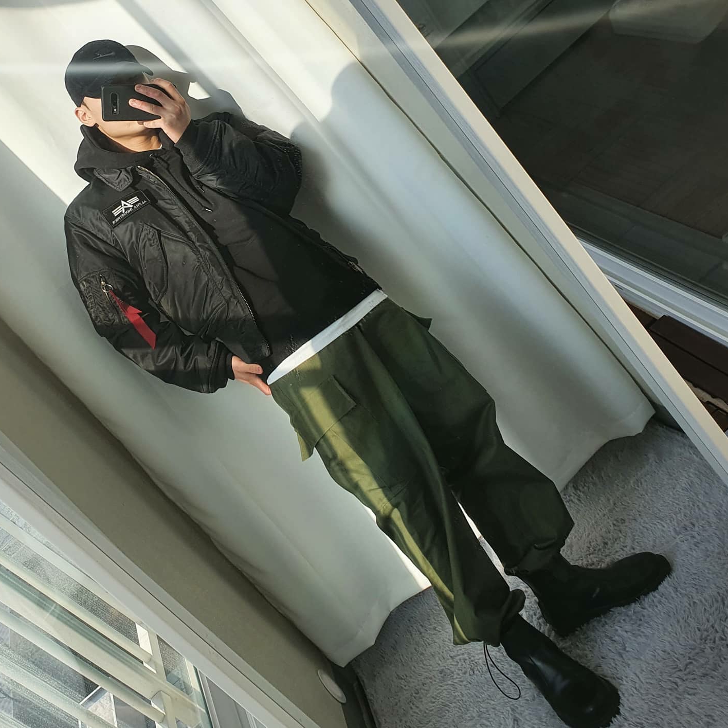 Nike Heritage 86 Corduroy Cap Black 착용 스타일 - 1
