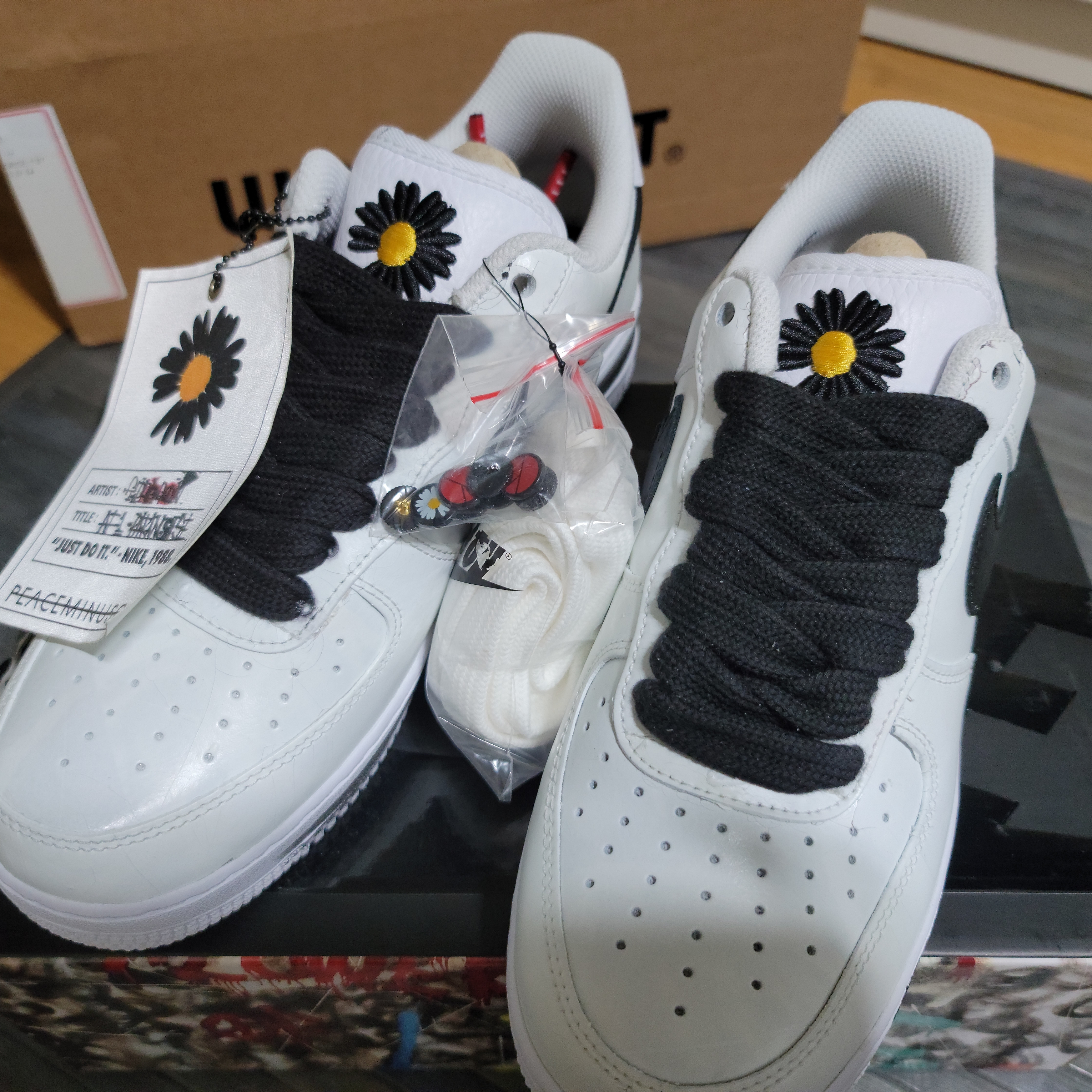 Nike x Peaceminusone Air Force 1 Low Para-Noise 2.0 착용 스타일 - 2
