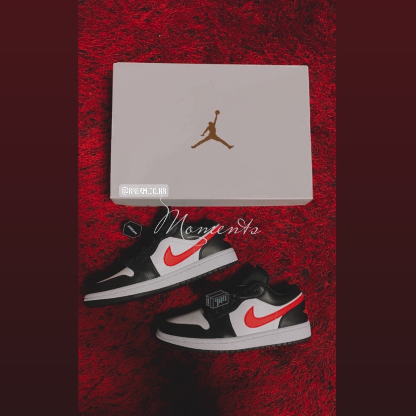 (W) Jordan 1 Low Black Siren Red 착용 스타일