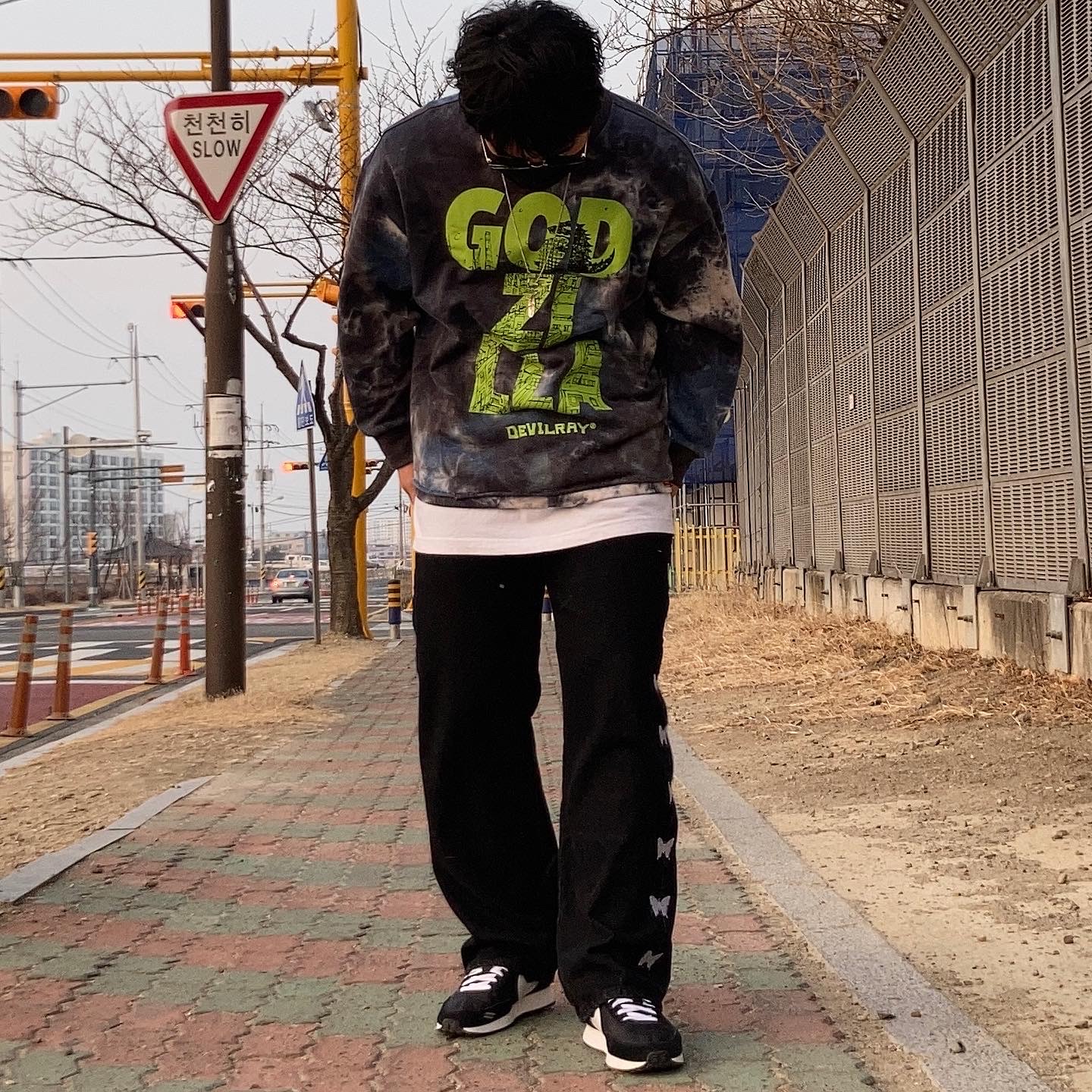 Nike Air Tailwind 79 Black White 착용 스타일 - 2