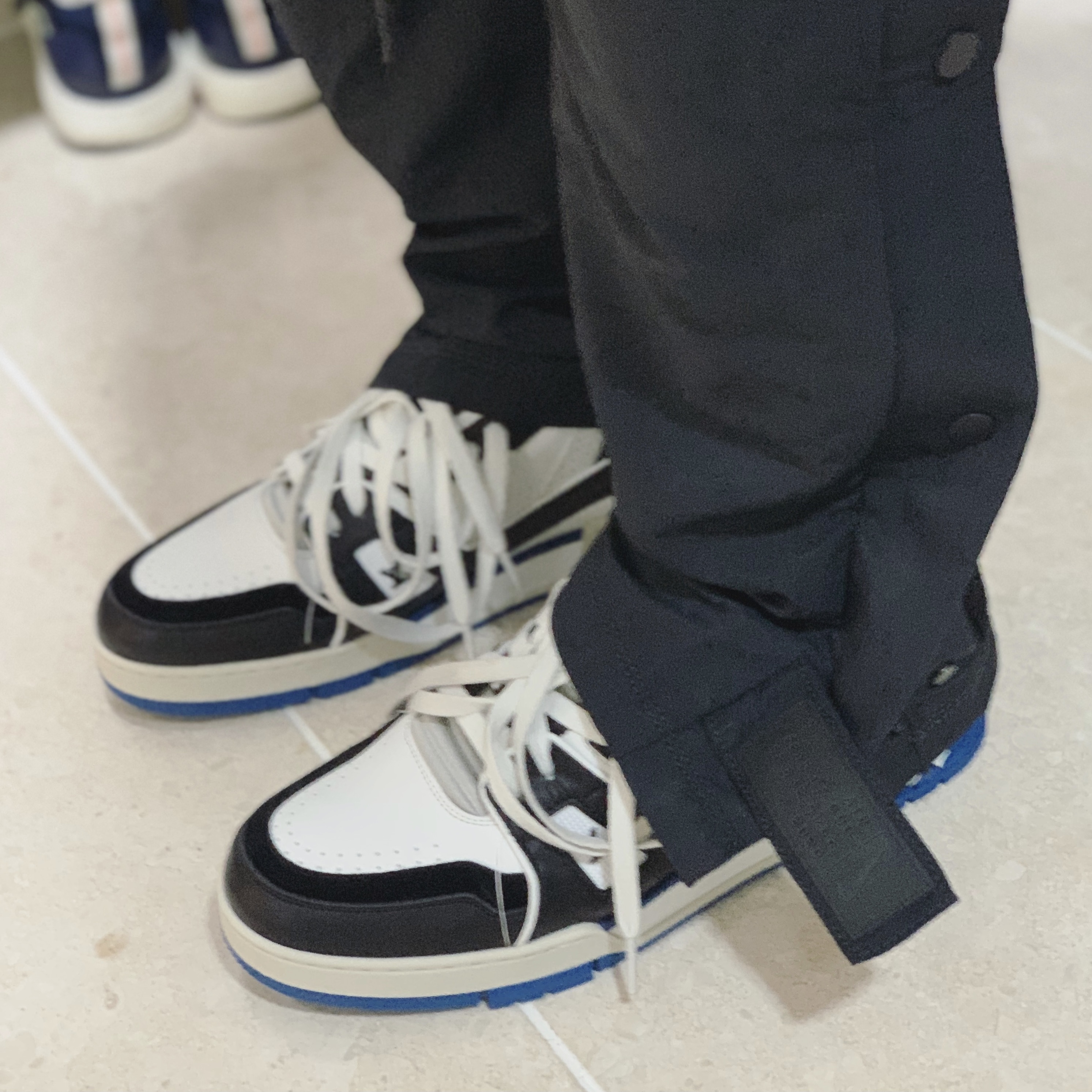 Nike x Fear of God Warm Up Top Off Noir, Nike x Fear of God Warm Up Pants Off Noir 착용 스타일 - 3