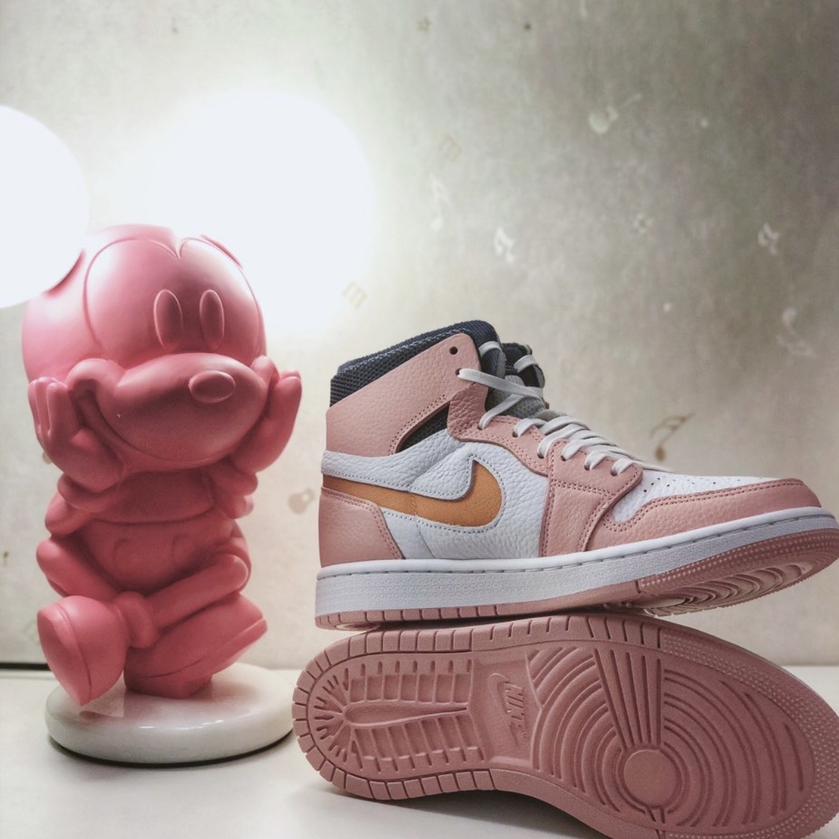 (W) Jordan 1 Zoom Air CMFT Pink Glaze 착용 스타일 - 2