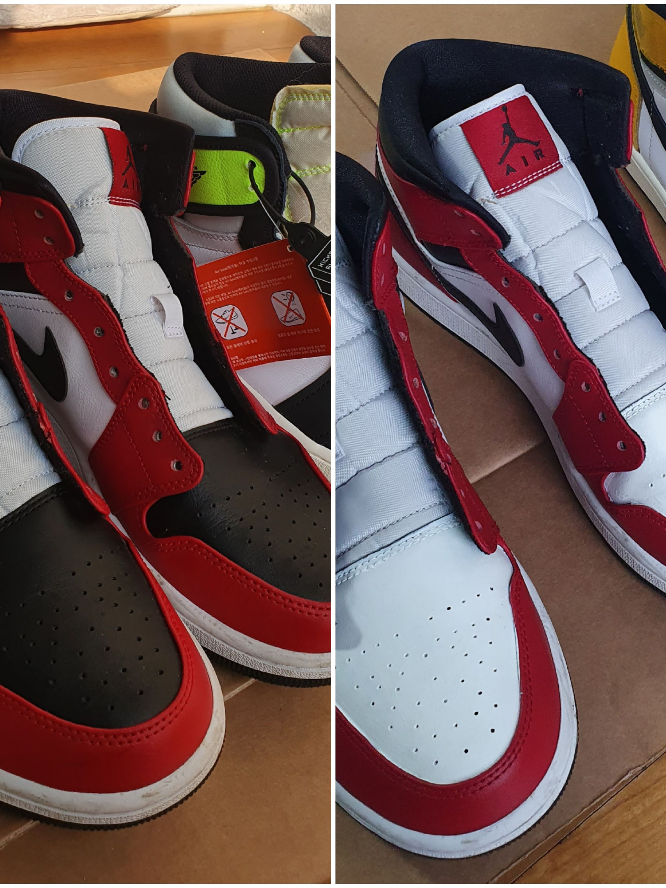 Jordan 1 Mid Chicago Black Toe 착용 스타일 - 3