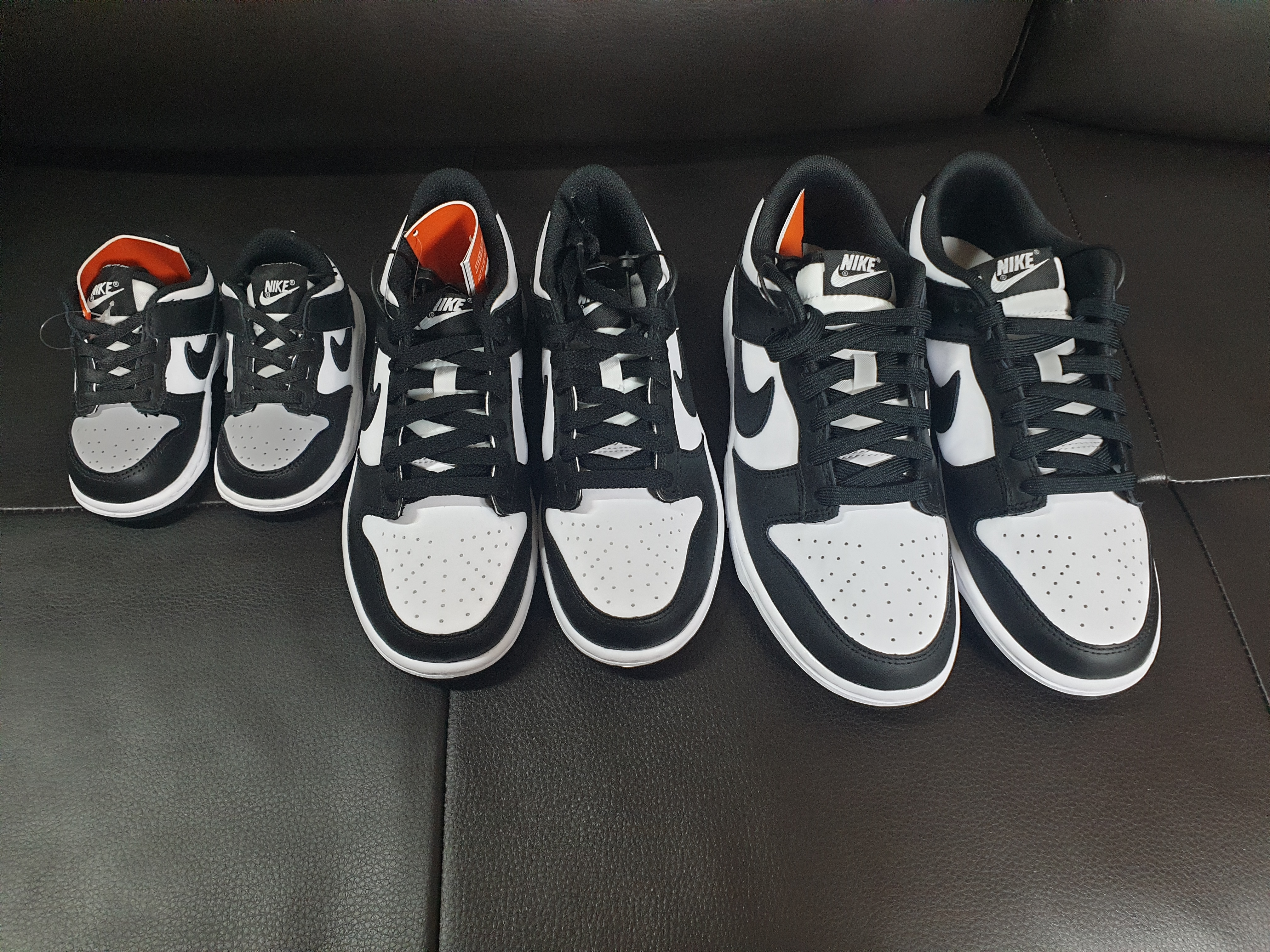 Nike Dunk Low Retro Black, (GS) Nike Dunk Low Black 착용 스타일 - 2