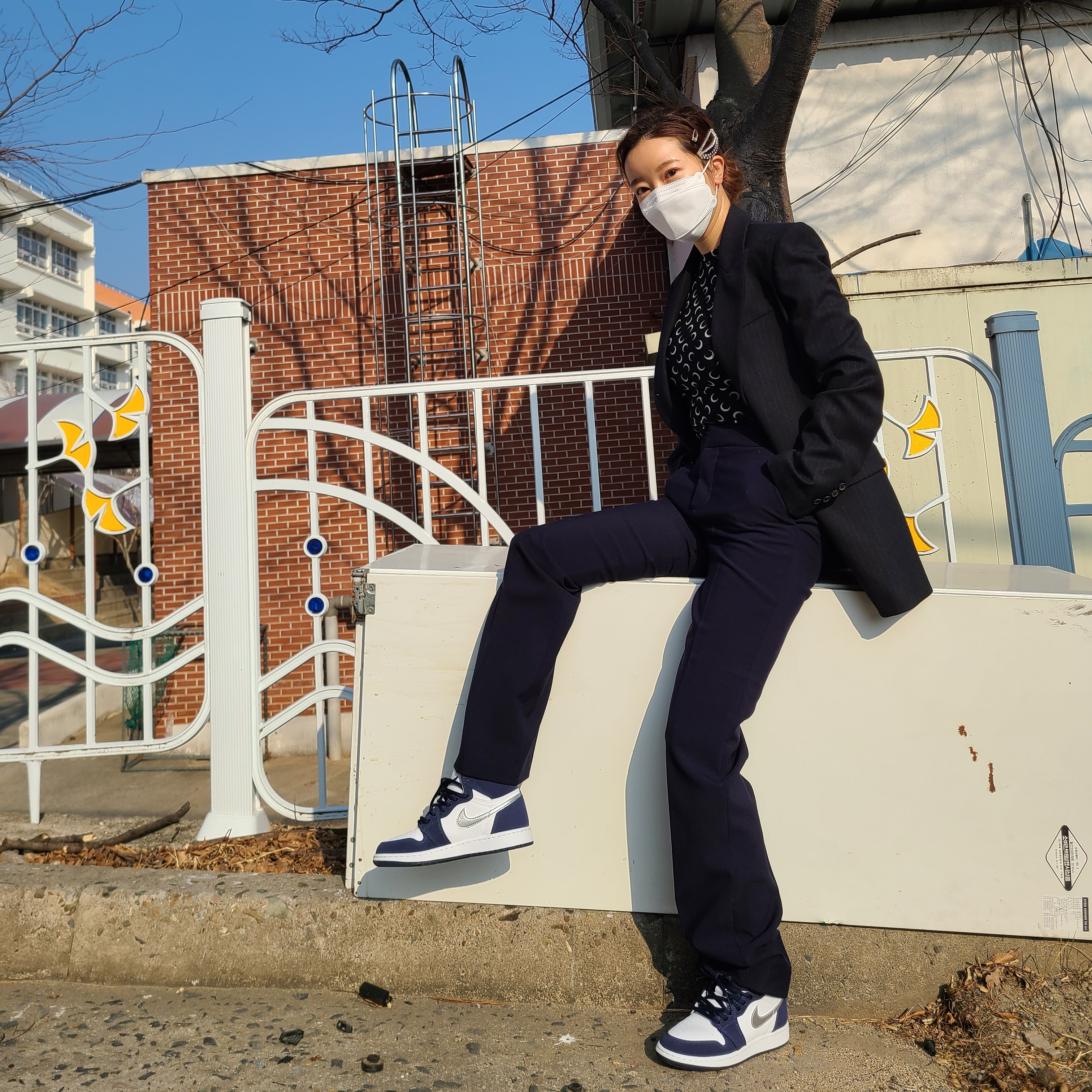 (GS) Jordan 1 Retro High OG CO.JP Midnight Navy 착용 스타일