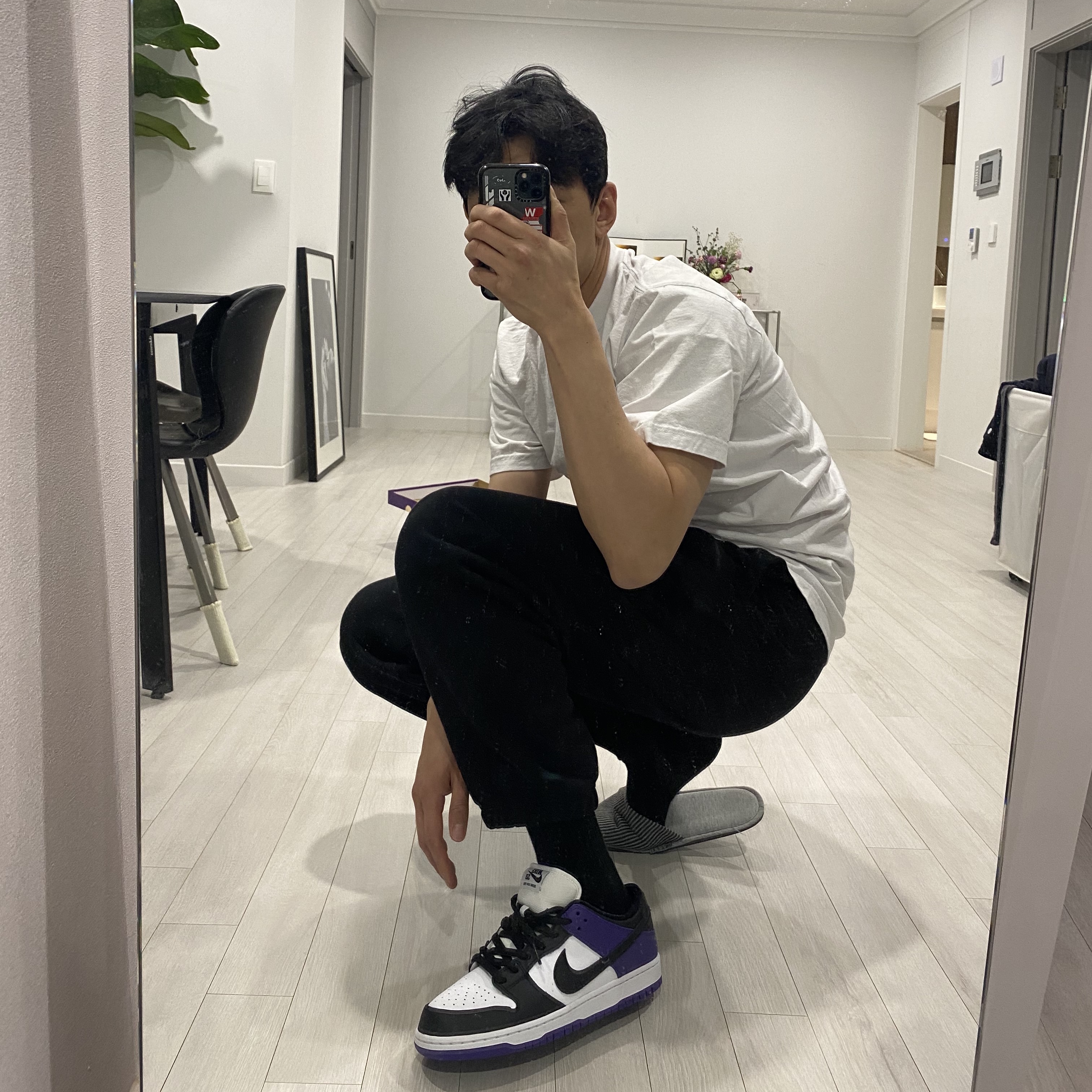 Nike SB Dunk Low Pro Court Purple 착용 스타일