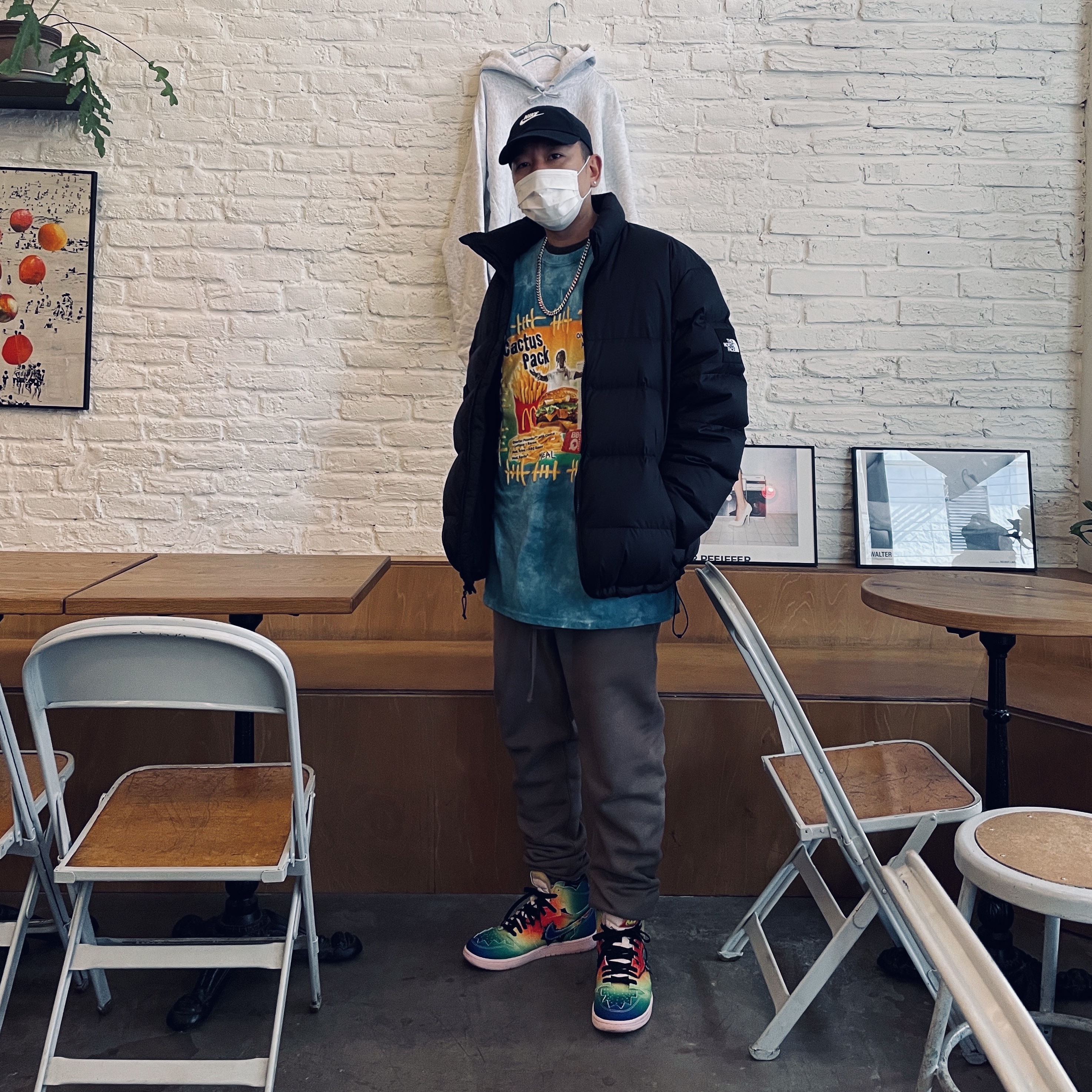 Jordan 1 x J Balvin Retro High OG, Essentials Sweatpants Taupe - 20FW 착용 스타일