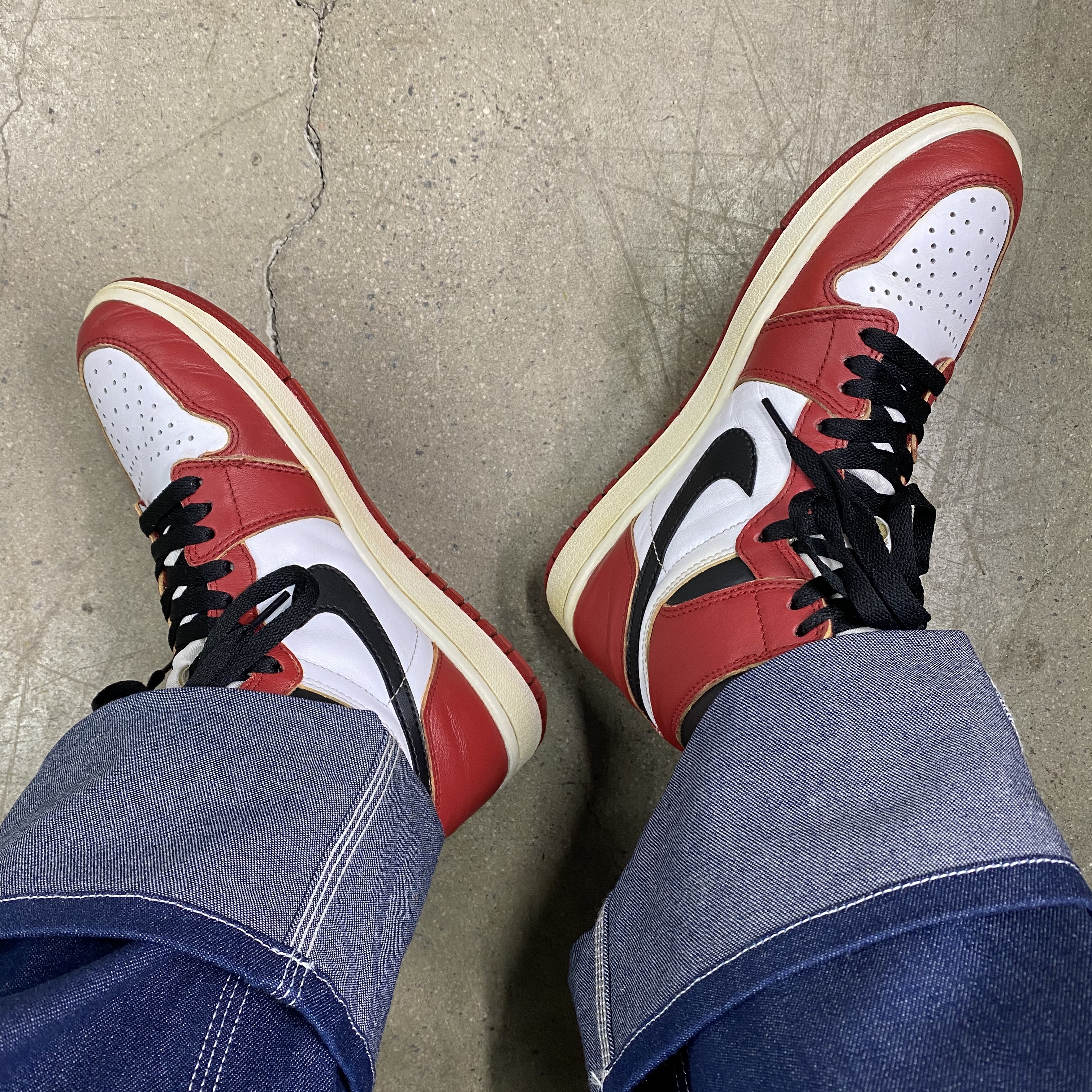 Jordan 1 Retro High OG Chicago 2015 착용 스타일 - 1