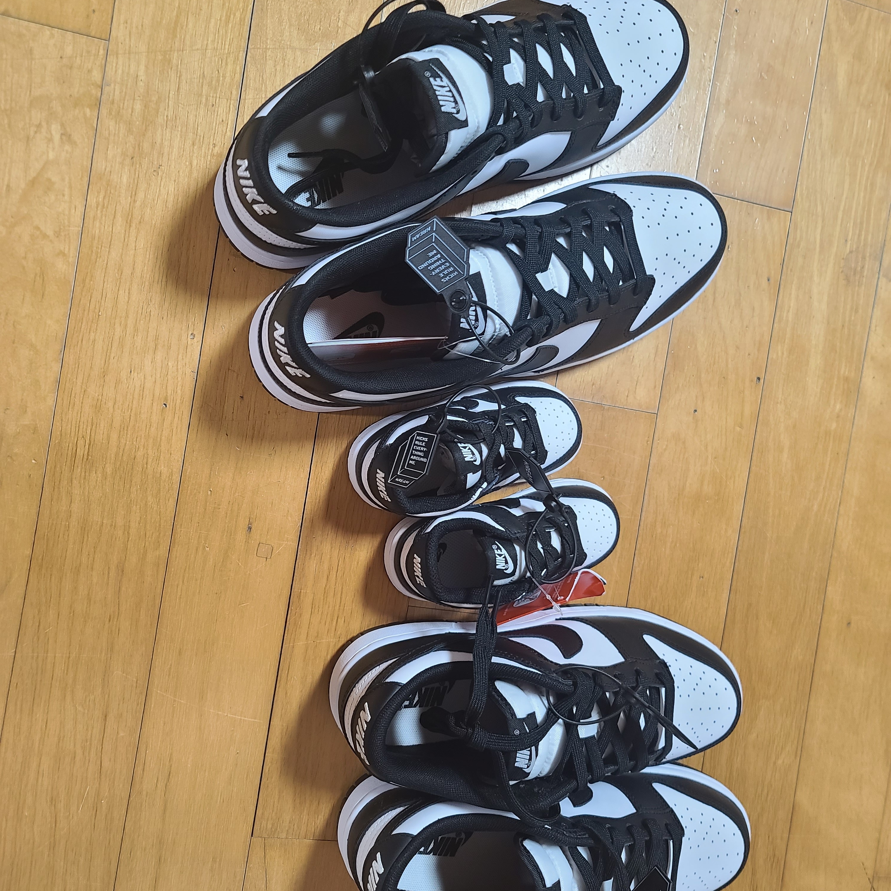 Nike Dunk Low Retro Black, (W) Nike Dunk Low Black 착용 스타일