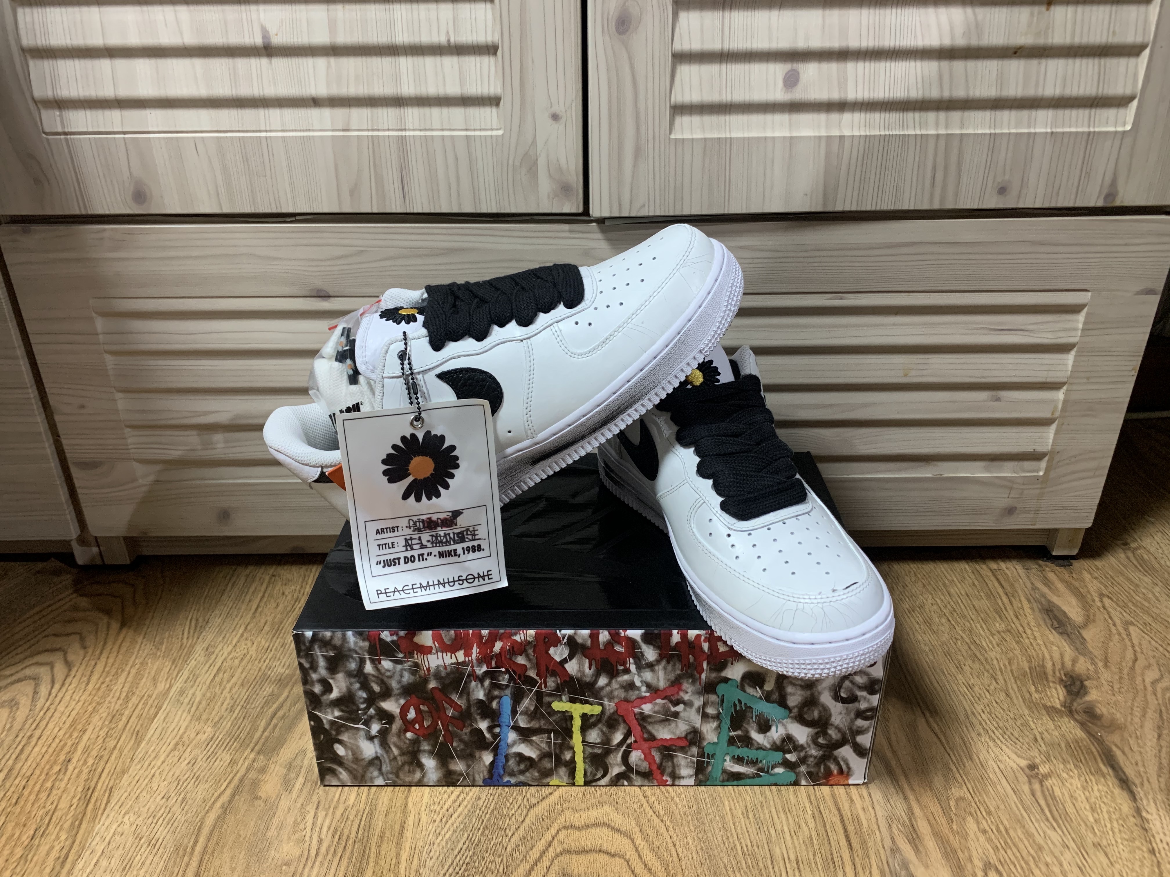 Nike x Peaceminusone Air Force 1 Low Para-Noise 2.0 착용 스타일