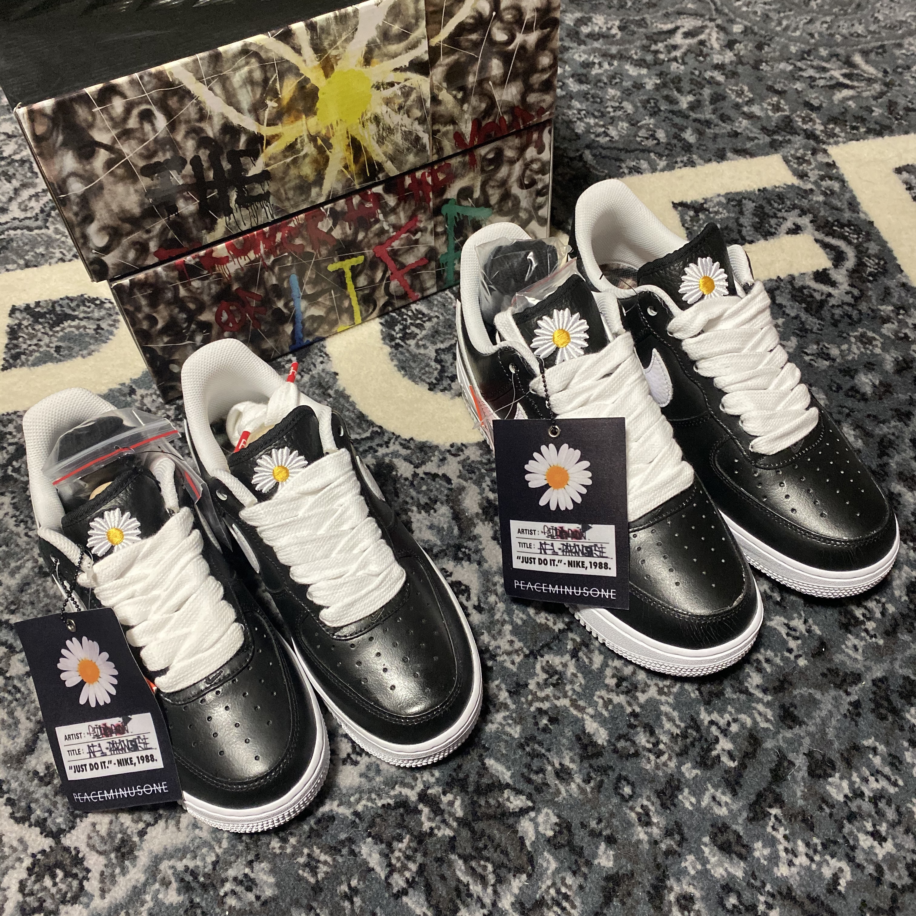 Nike x Peaceminusone Air Force 1 Low Para-Noise 착용 스타일